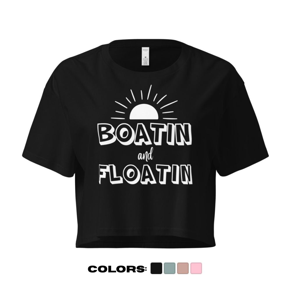 "Boatin and Floatin" Crop Top