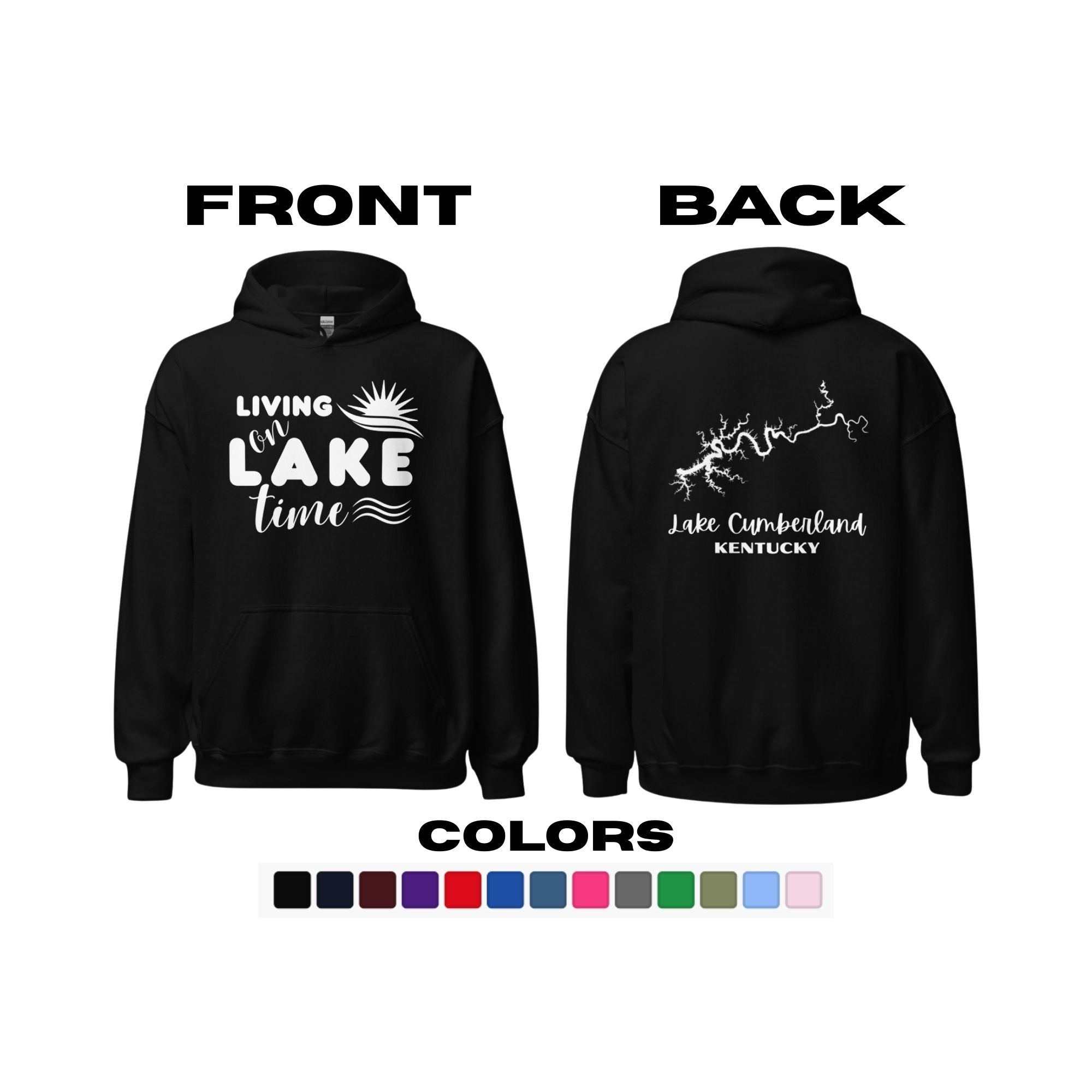 Lake Cumberland "Living on Lake Time" Hoodie