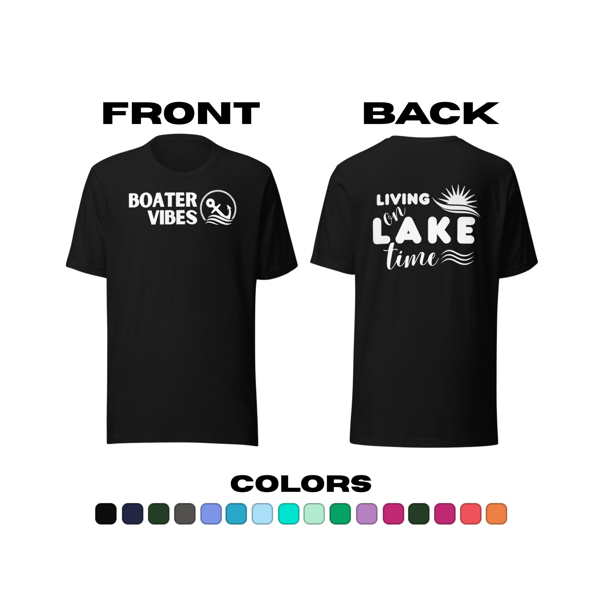 Boater Vibes "Living on Lake Time" T-Shirt