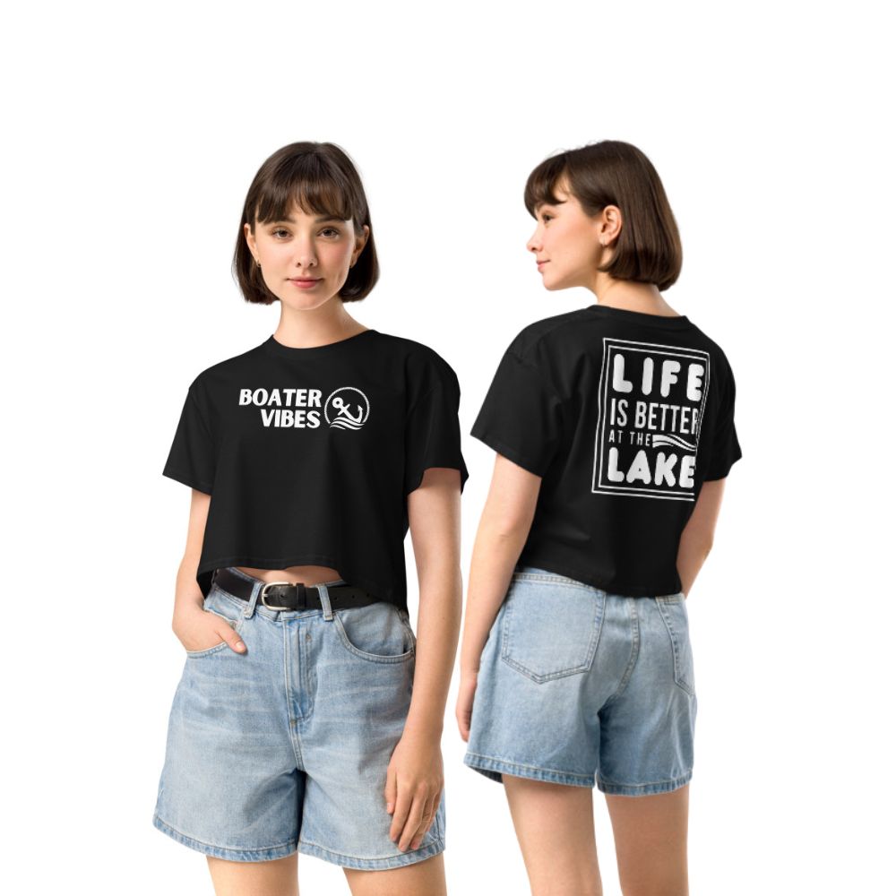Boater Vibes "Life is Better at the Lake" Crop Top