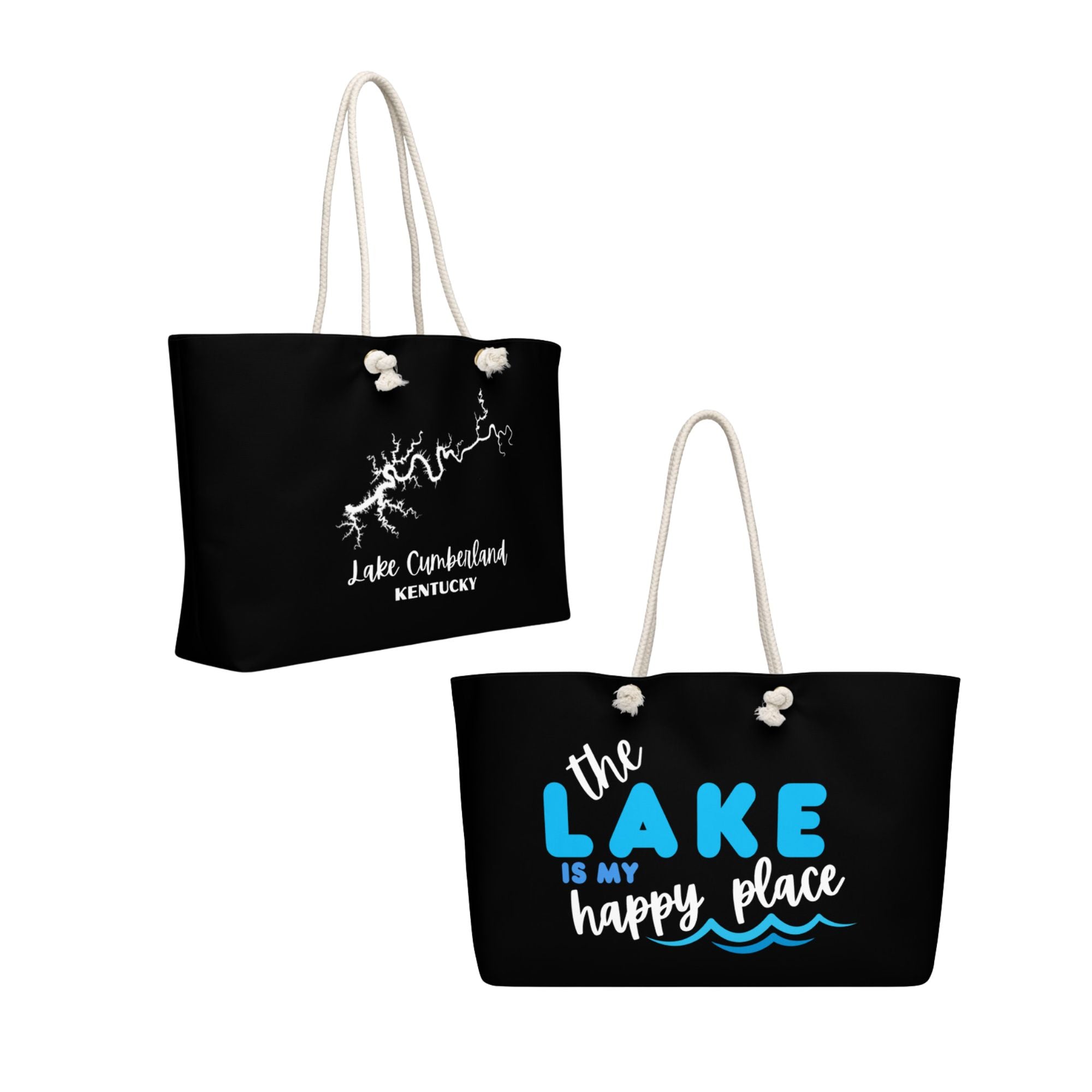 Lake Cumberland "The Lake is my Happy Place" Weekender Bag