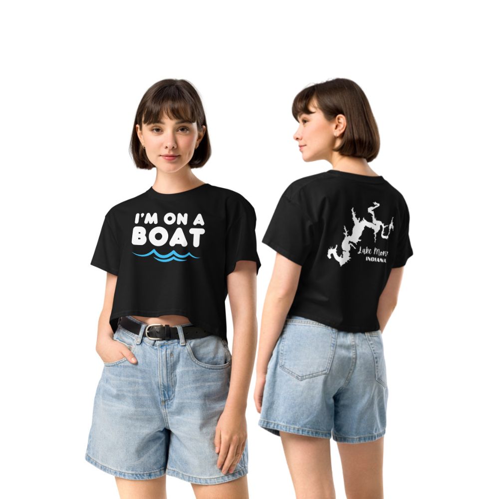 Lake Monroe "I'm on a Boat" Crop Top