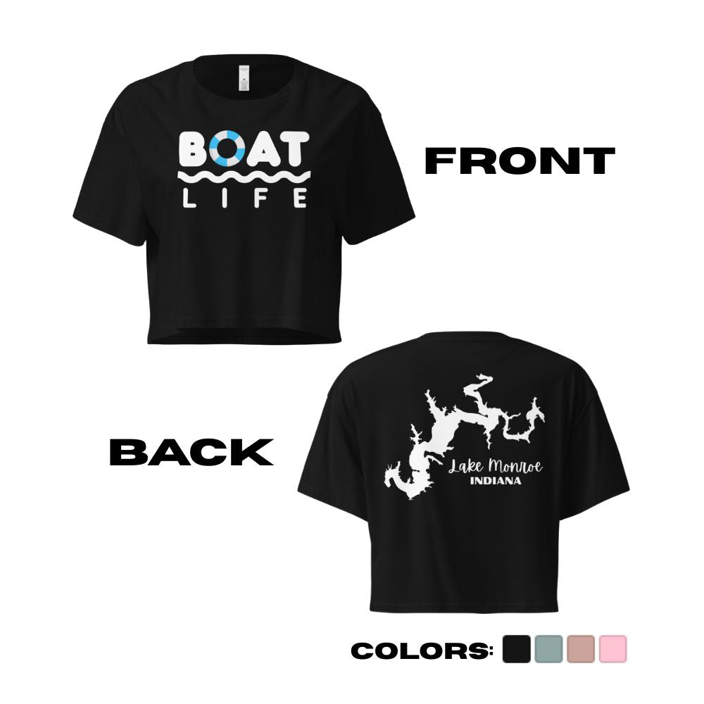 Lake Monroe "Boat Life" Crop Top
