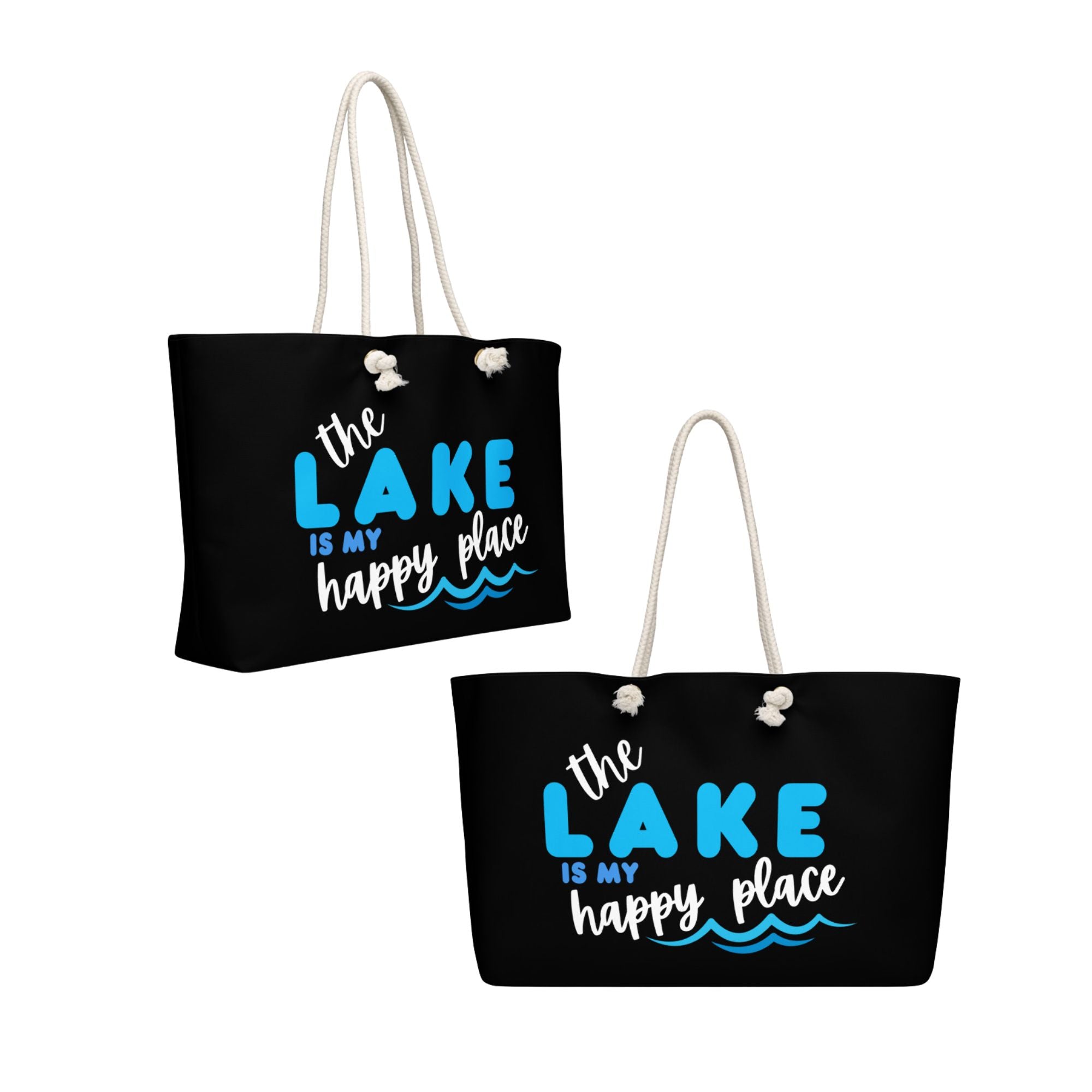 "The Lake is my Happy Place" Weekender Bag