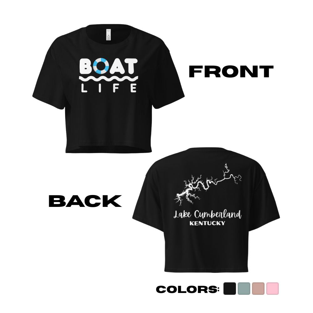 Lake Cumberland "Boat Life" Crop Top
