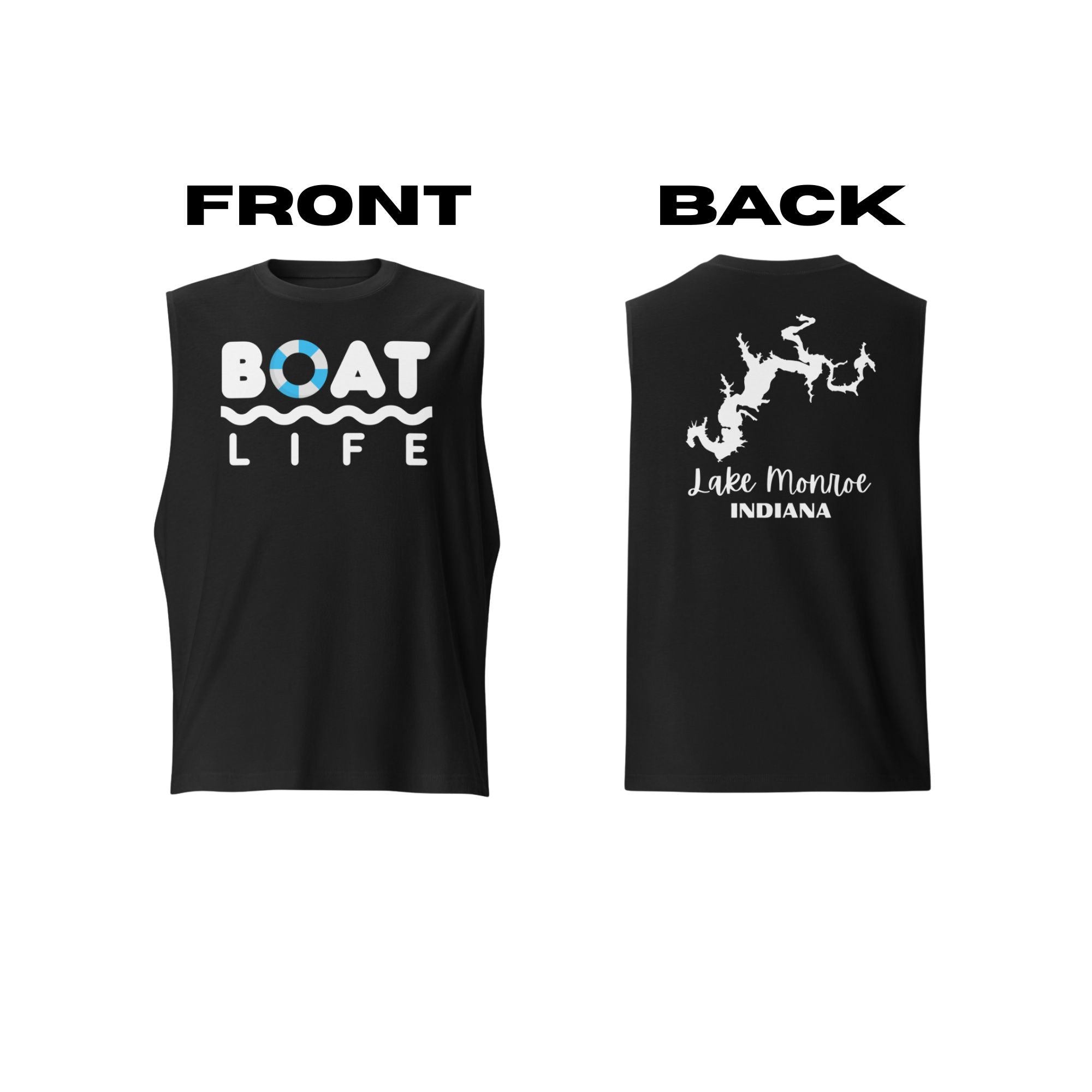 Lake Monroe "Boat Life" Muscle Tank Top