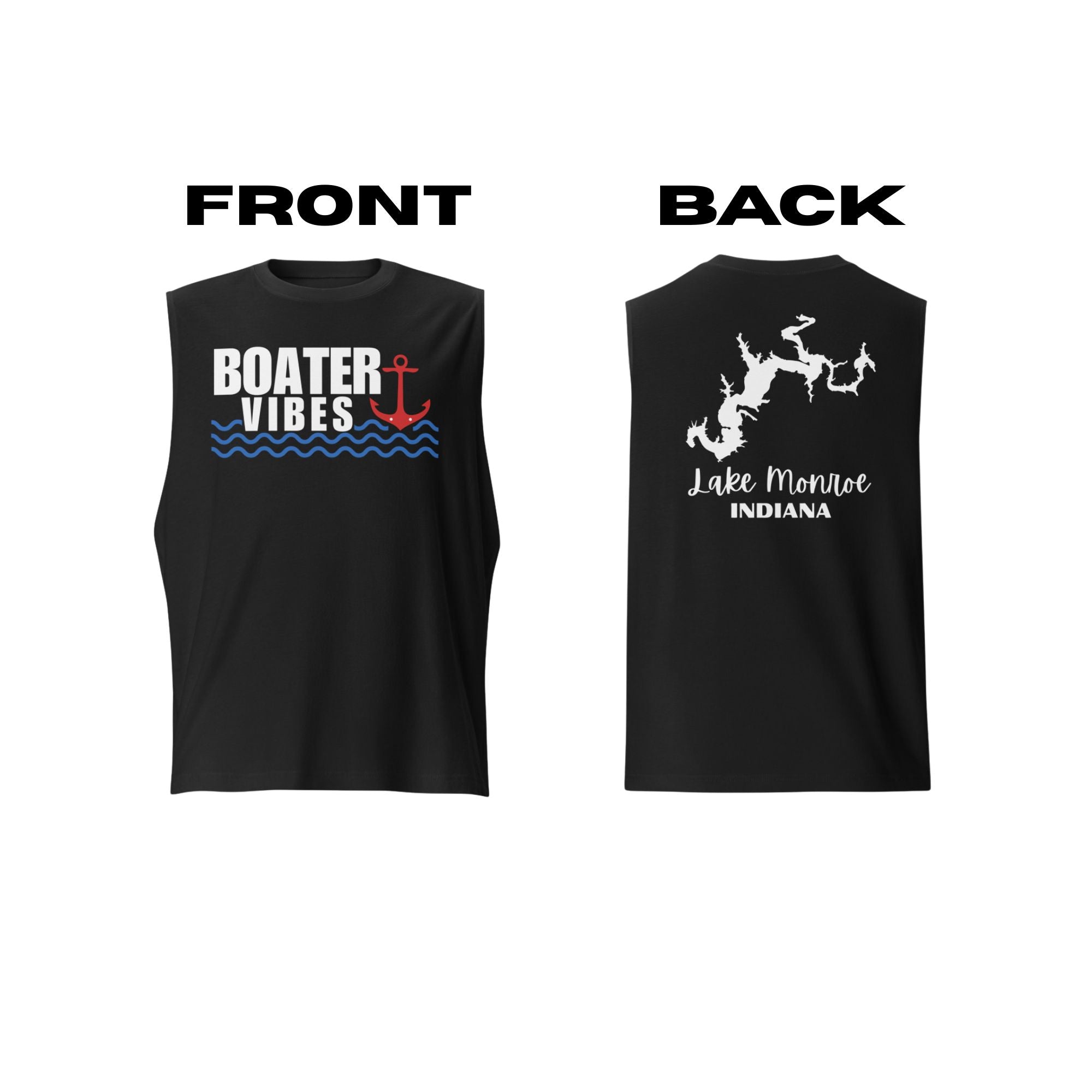 Lake Monroe "Boater Vibes" Muscle Tank Top