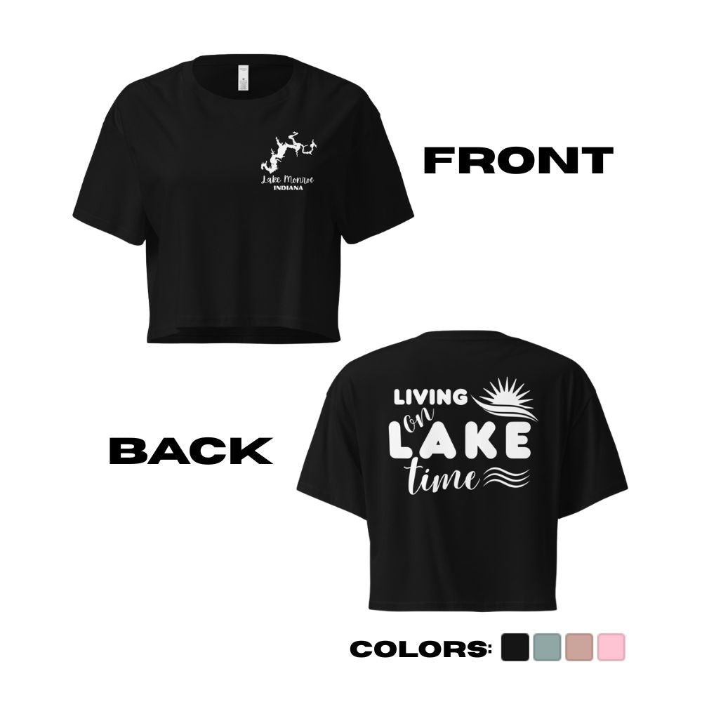 Lake Monroe "Living on Lake Time" Crop Top
