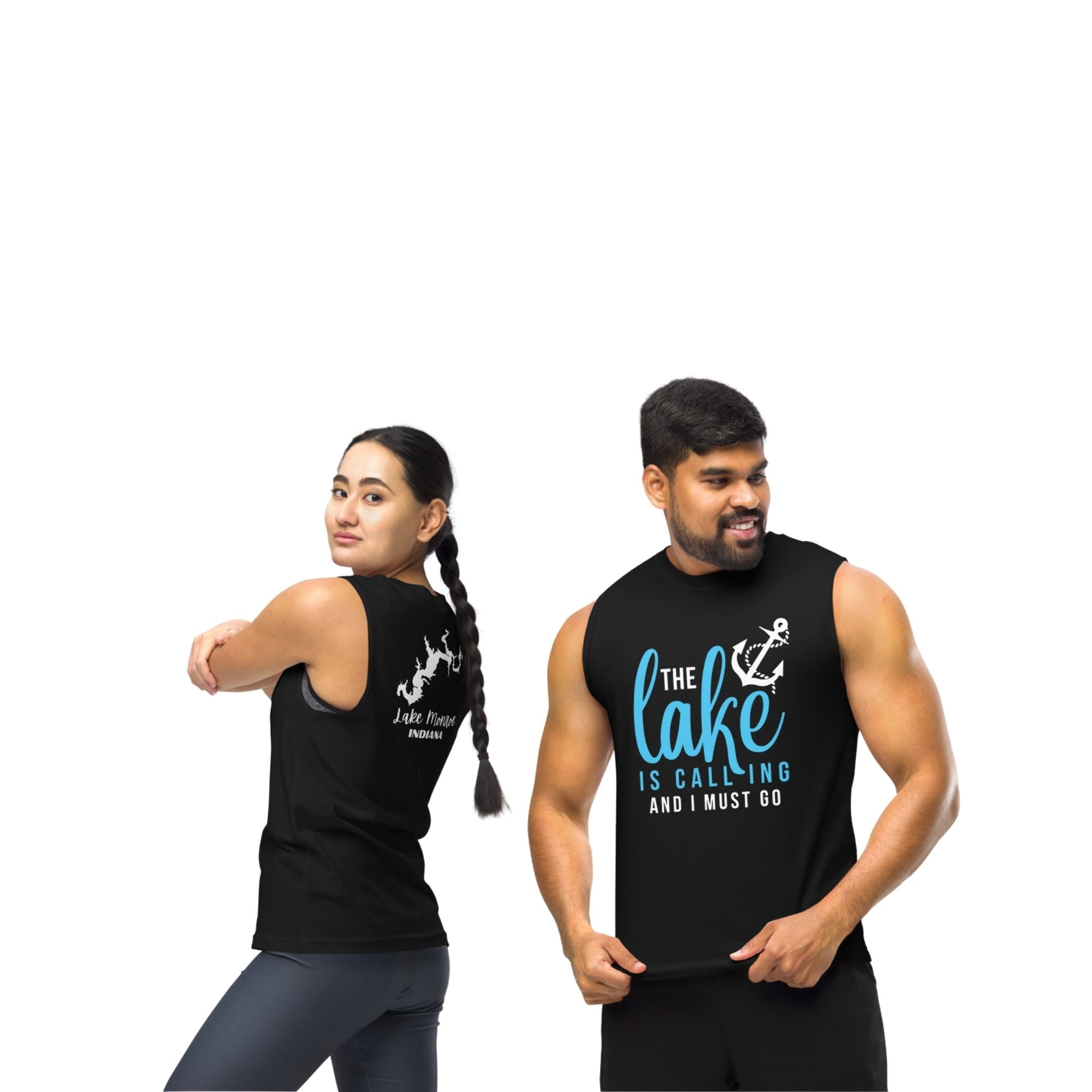 Lake Monroe "The Lake is Calling and I Must Go" Muscle Tank Top