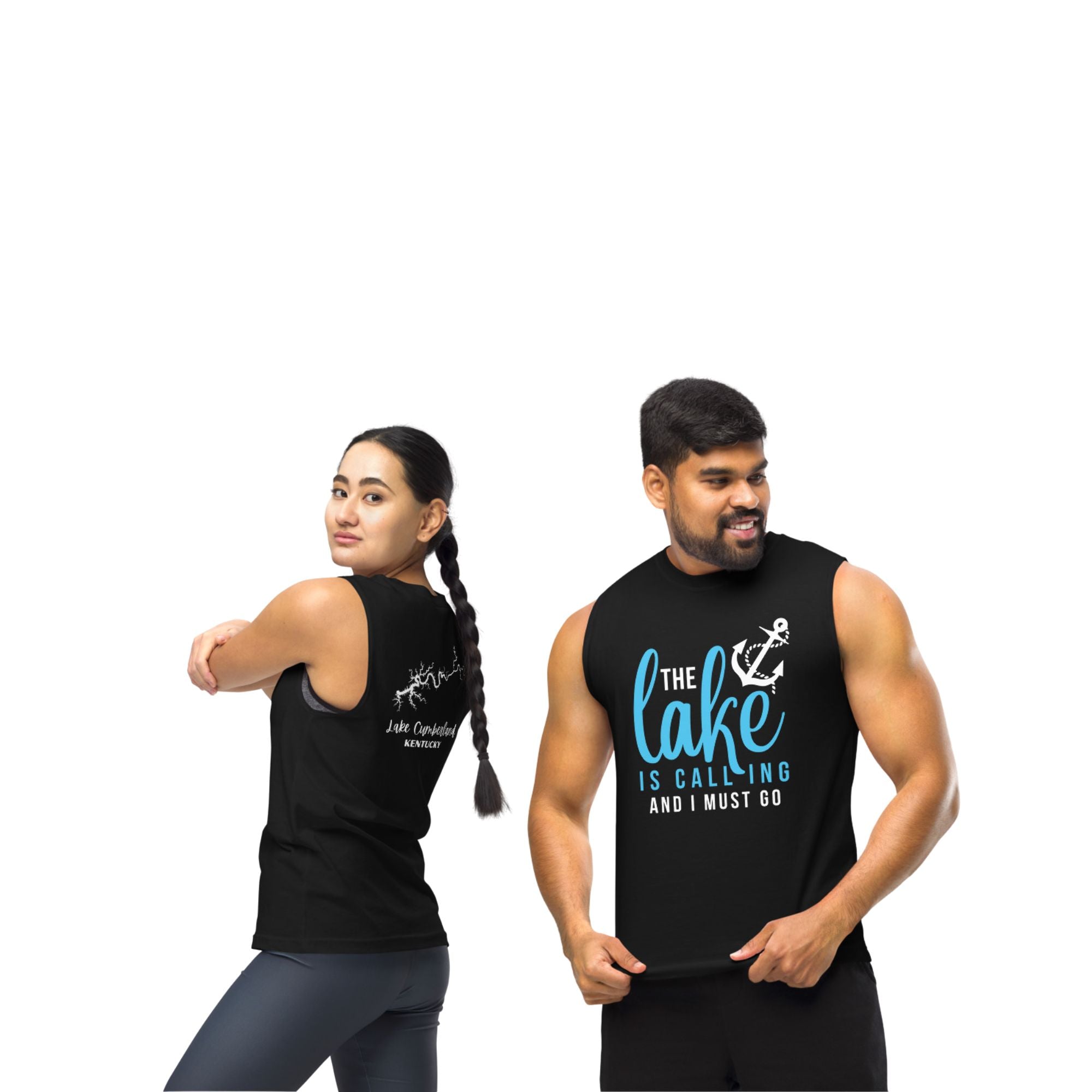 Lake Cumberland "The Lake is Calling and I Must Go" Muscle Tank Top