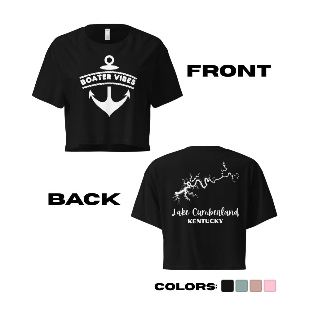 Lake Cumberland "Boater Vibes" Crop Top