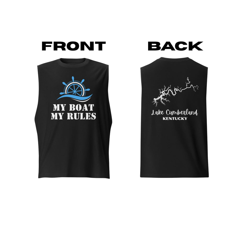Lake Cumberland "My Boat, My Rules" Muscle Tank Top