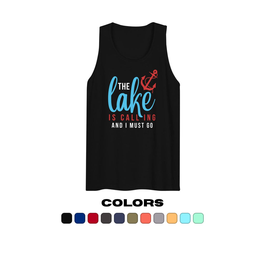 "The Lake is Calling and I Must Go" Muscle Tank Top