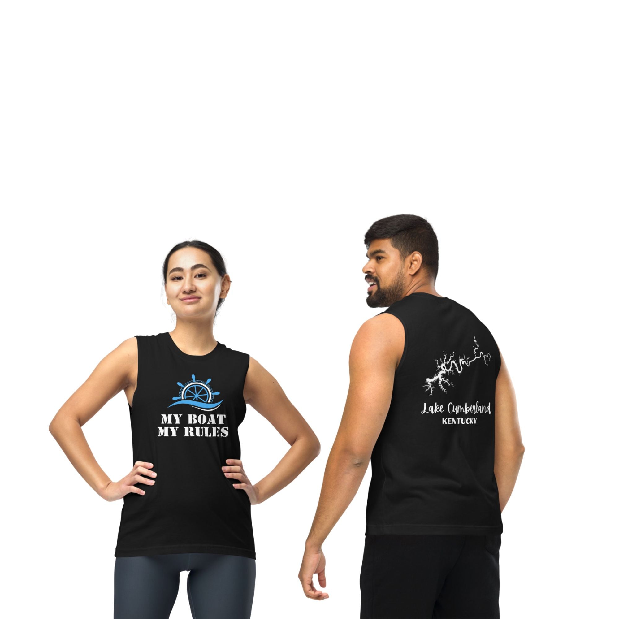 Lake Cumberland "My Boat, My Rules" Muscle Tank Top