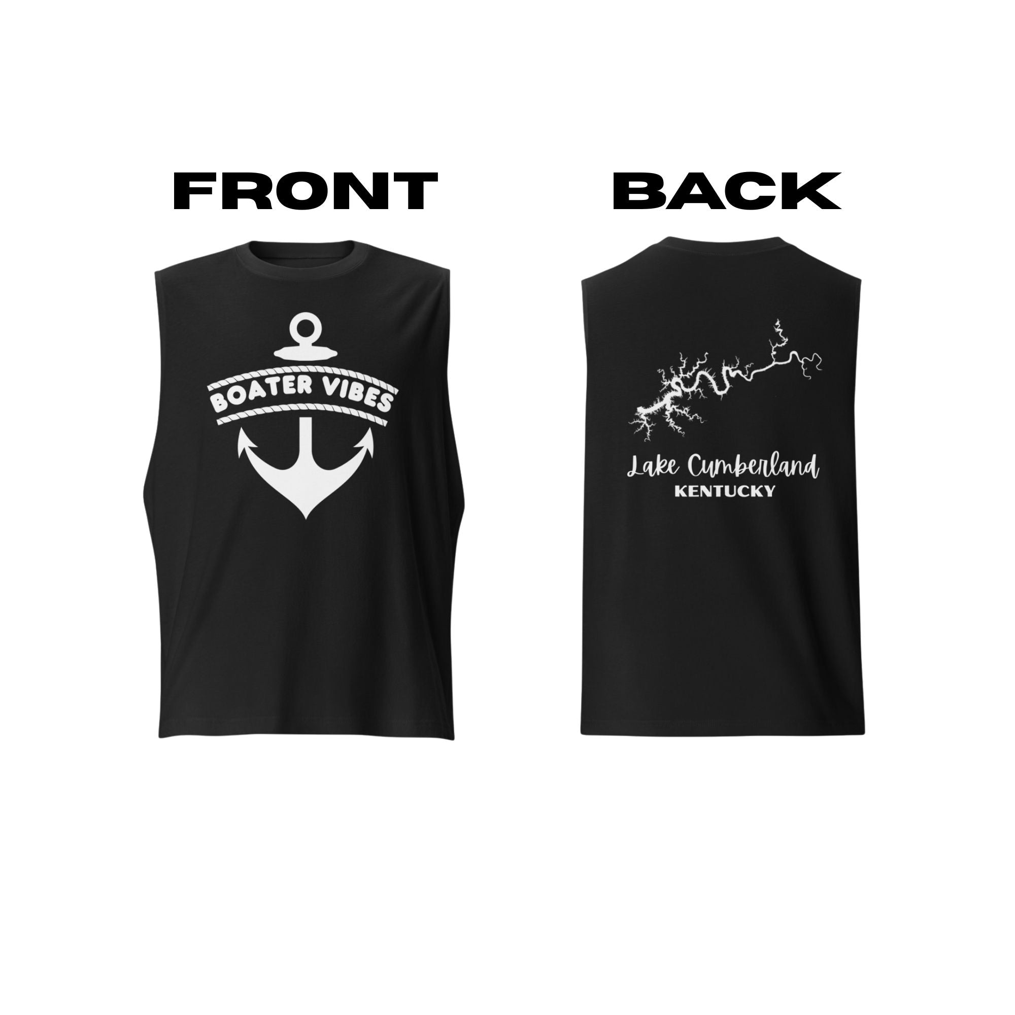 Lake Cumberland "Boater Vibes" Muscle Tank Top