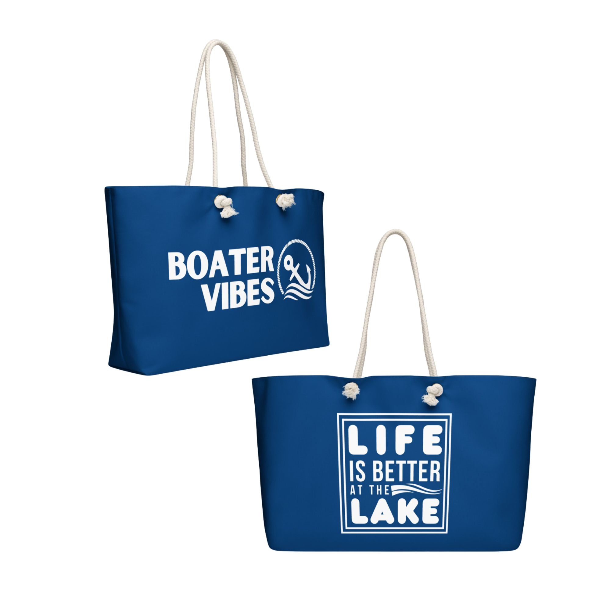 Boater Vibes "Life is Better at the Lake" Weekender Bag