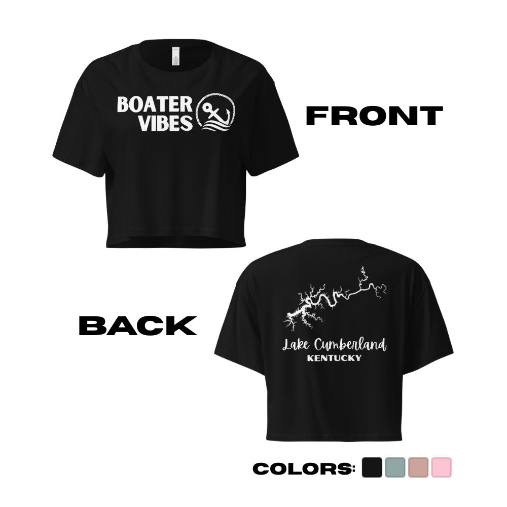 Lake Cumberland "Boater Vibes" Crop Top
