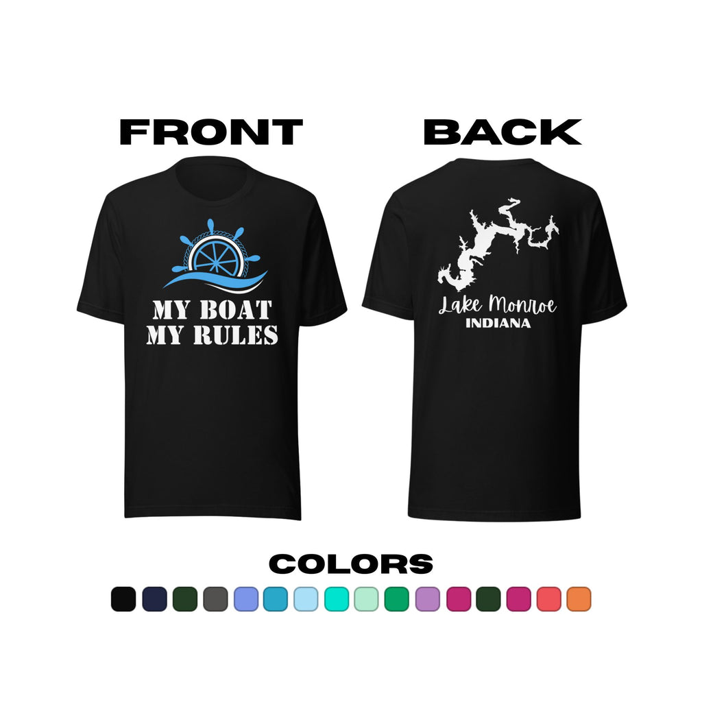 Lake Monroe "My Boat, My Rules" T-Shirt