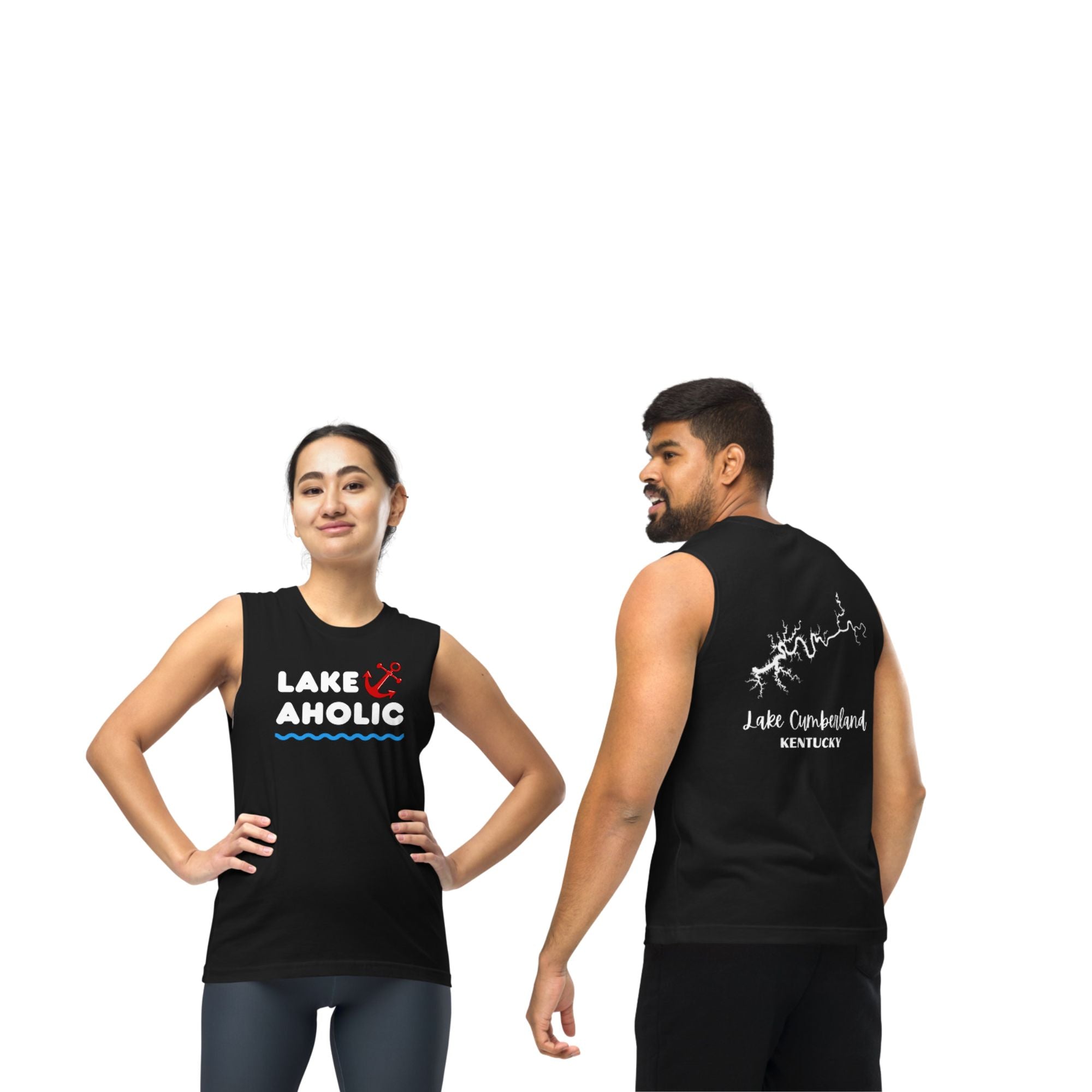 Lake Cumberland "Lakeaholic" Muscle Tank Top