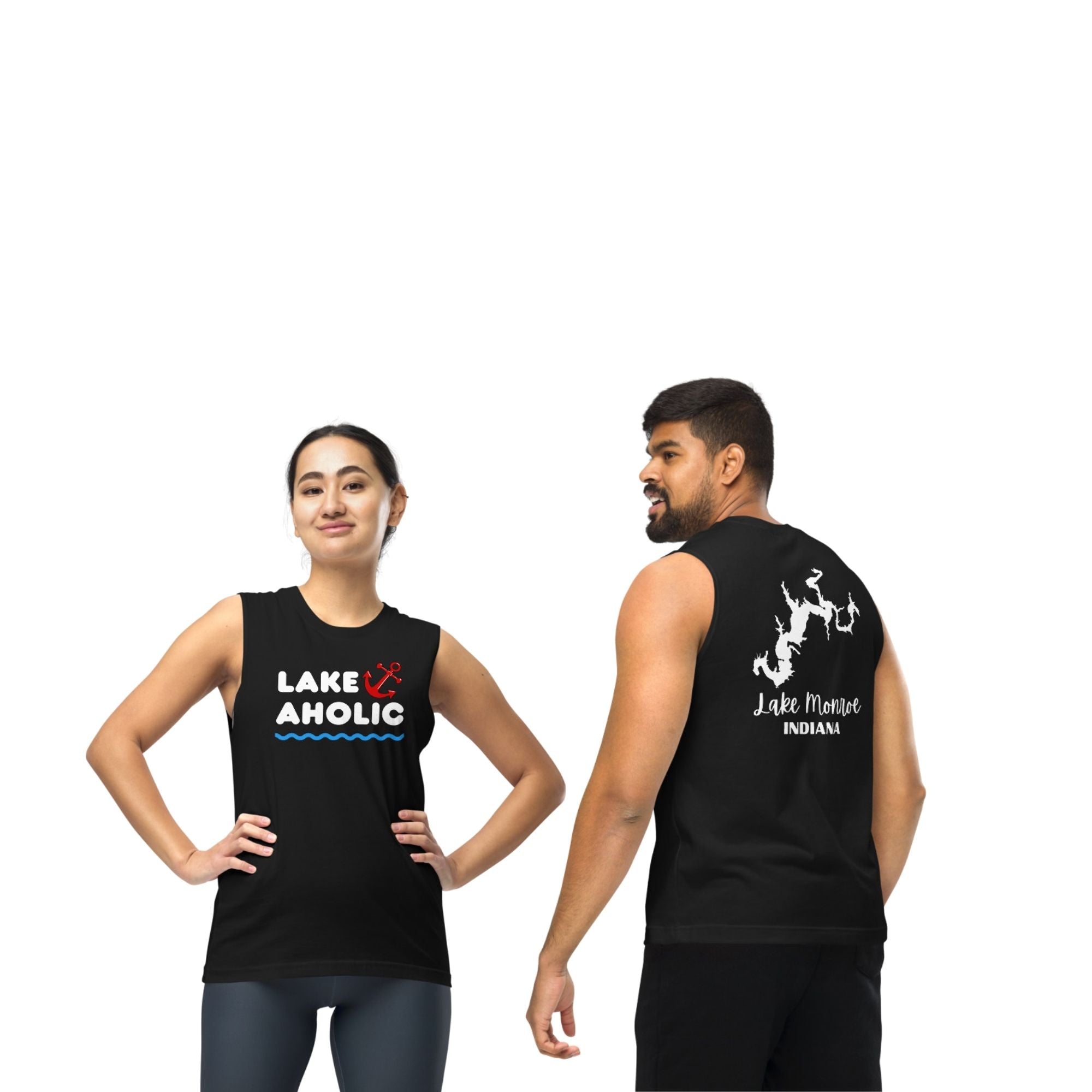 Lake Monroe "Lakeaholic" Muscle Tank Top