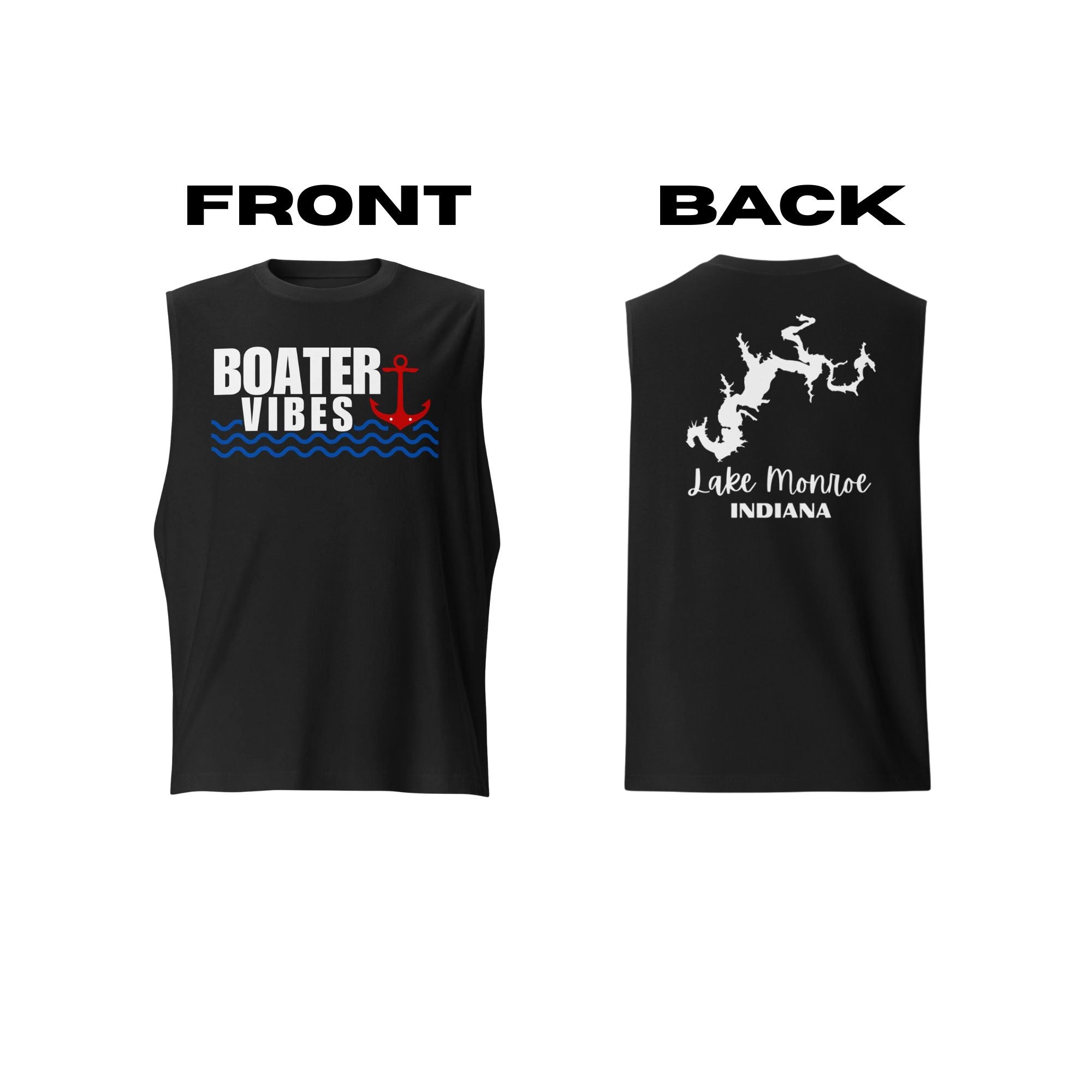 Lake Monroe "Boater Vibes" Muscle Tank Top