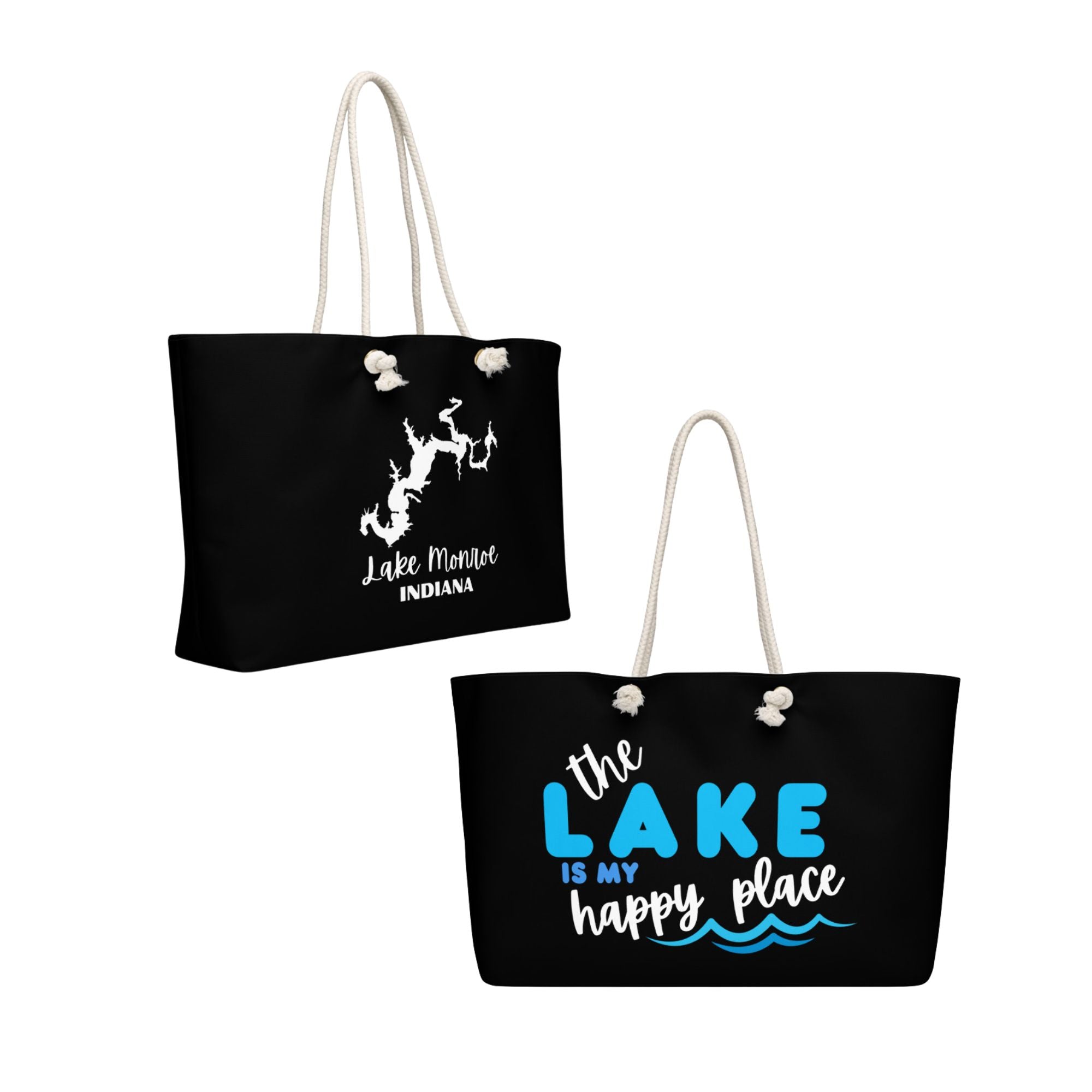 Lake Monroe "The Lake is My Happy Place" Weekender Bag