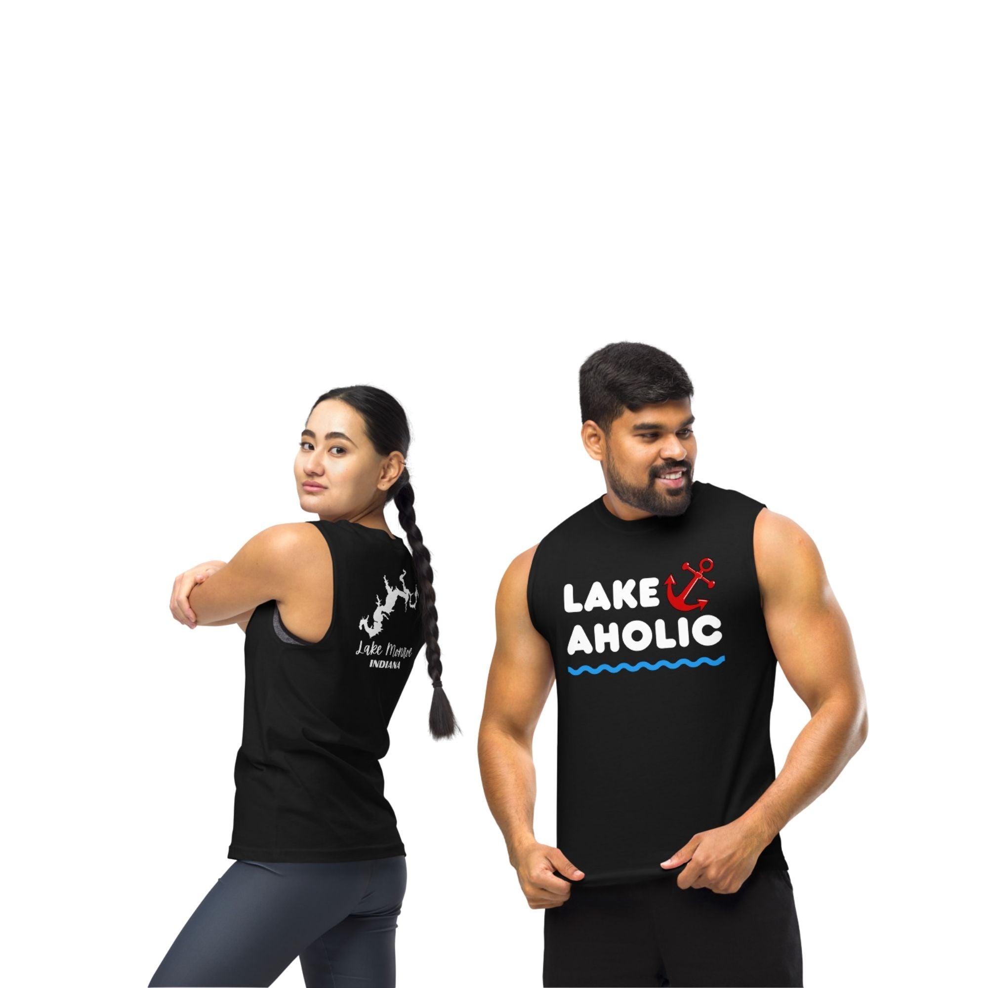 Lake Monroe "Lakeaholic" Muscle Tank Top