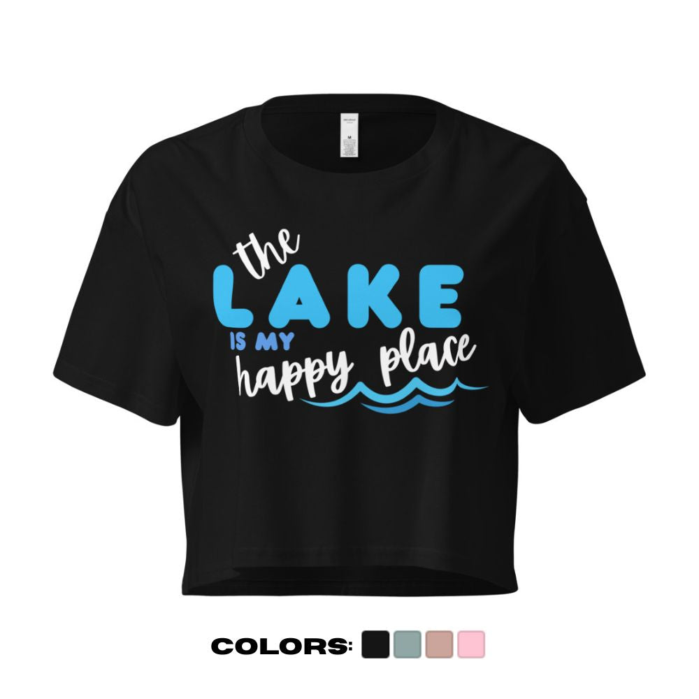 "The Lake is my Happy Place" Crop Top