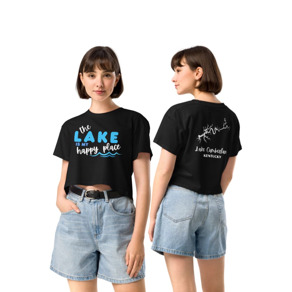 Lake Cumberland "The Lake is my Happy Place" Crop Top
