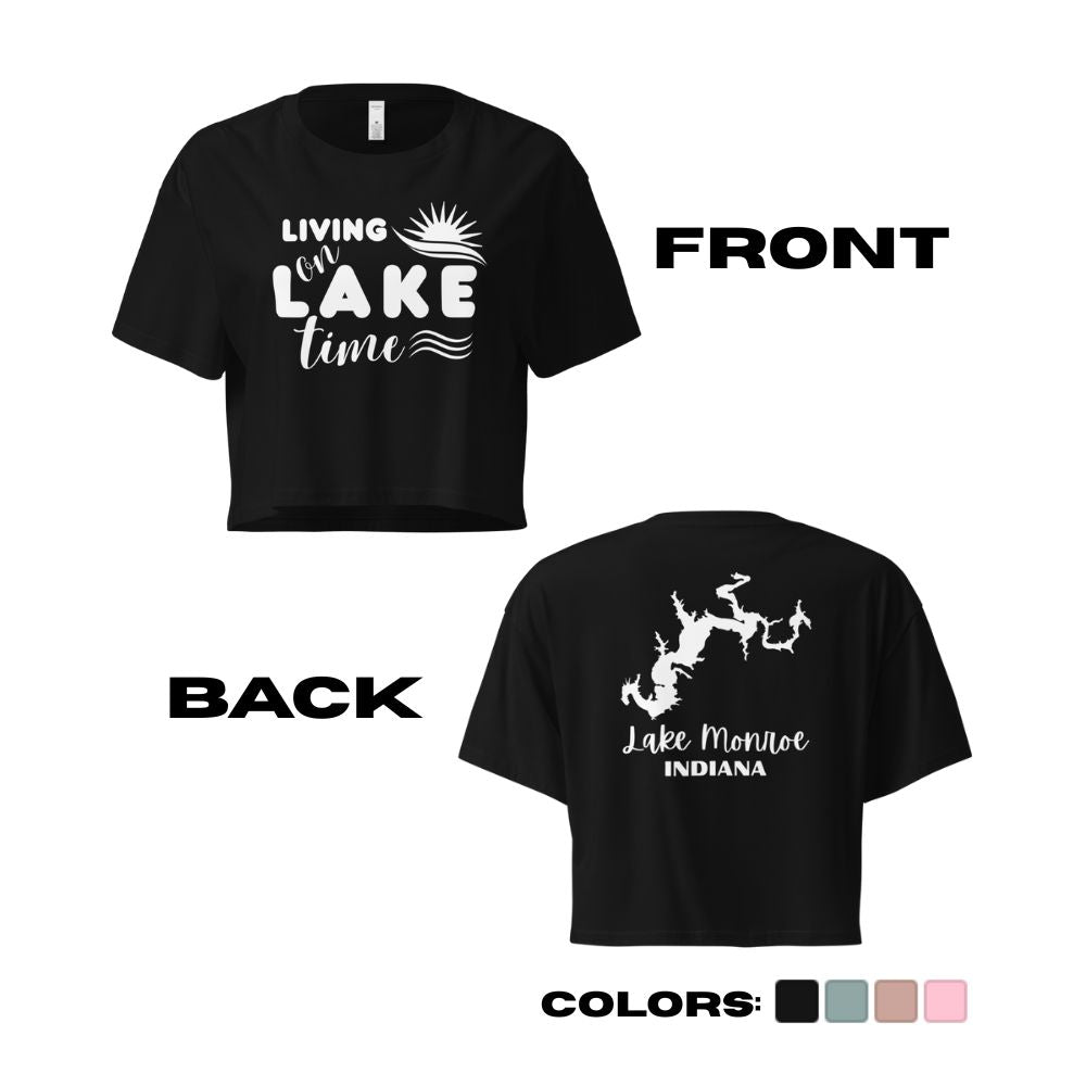 Lake Monroe "Living on Lake Time" Crop Top