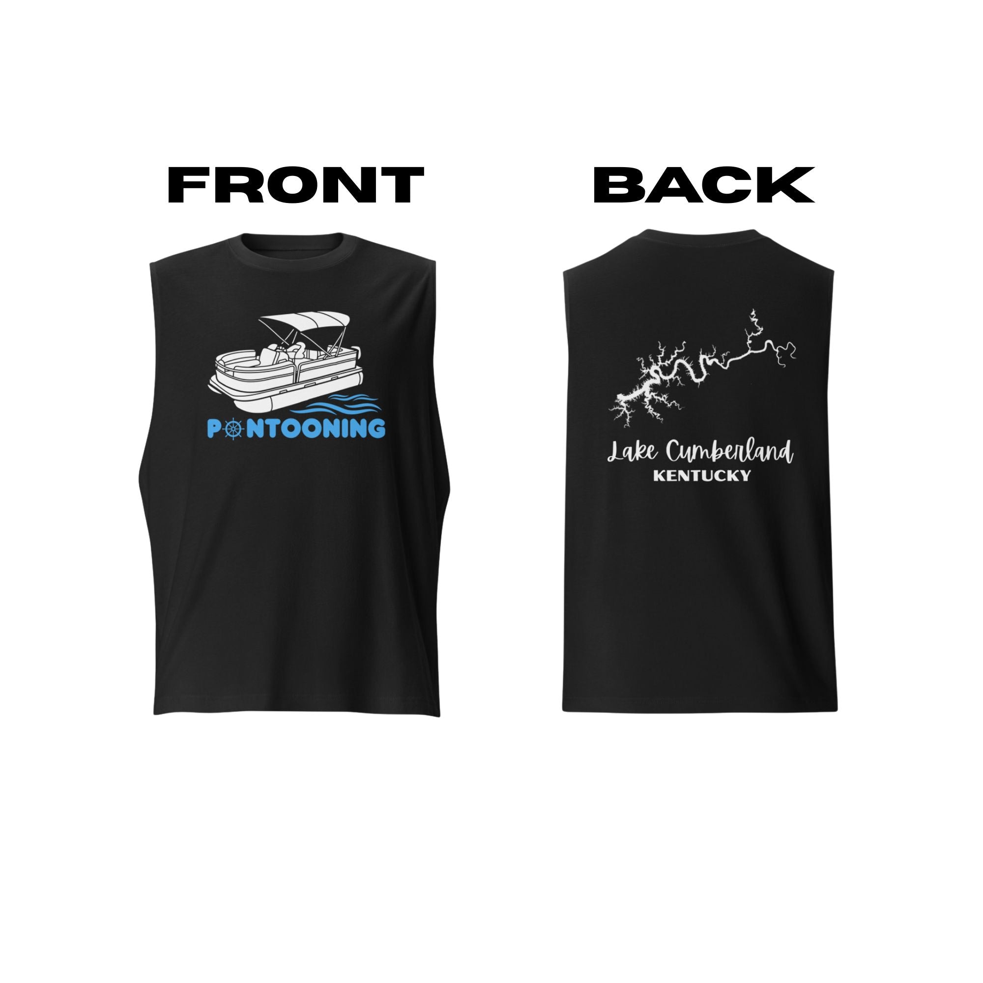 Lake Cumberland "Pontooning" Muscle Tank Top