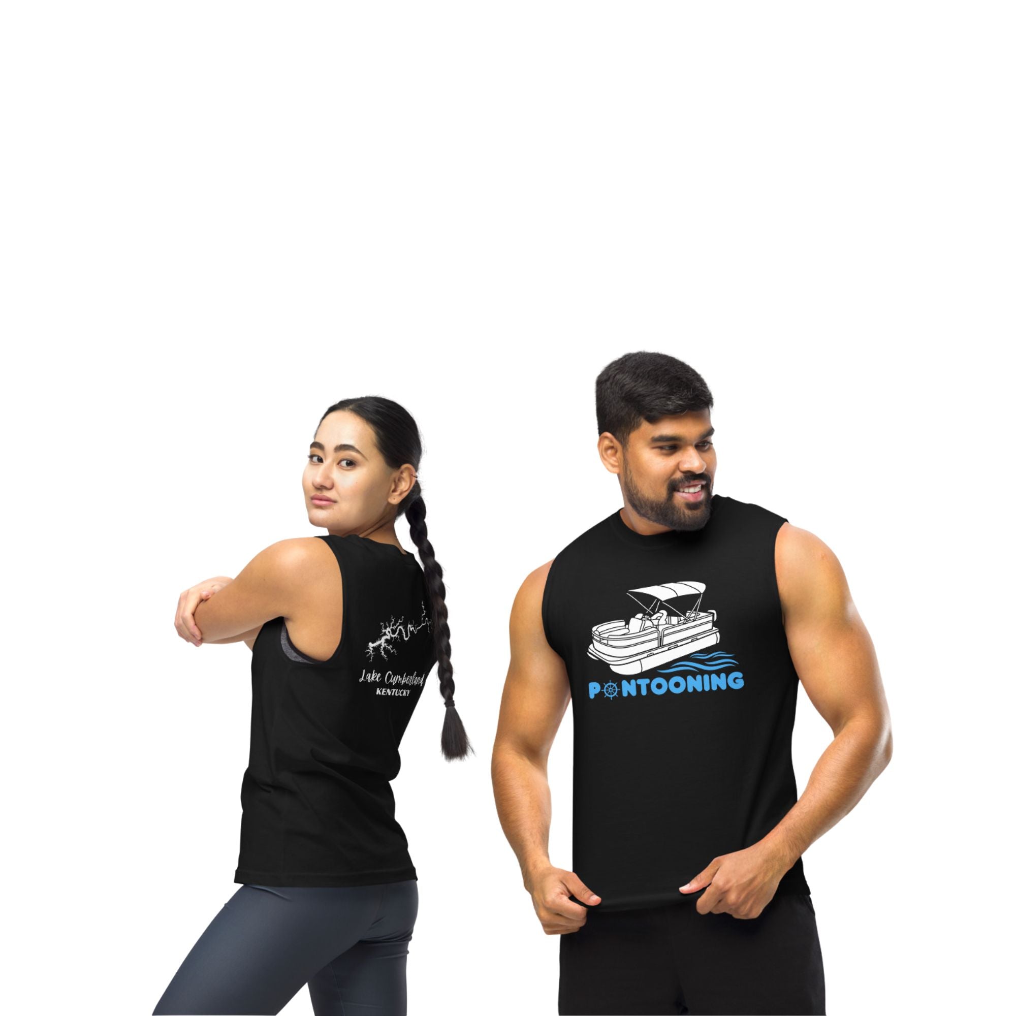 Lake Cumberland "Pontooning" Muscle Tank Top
