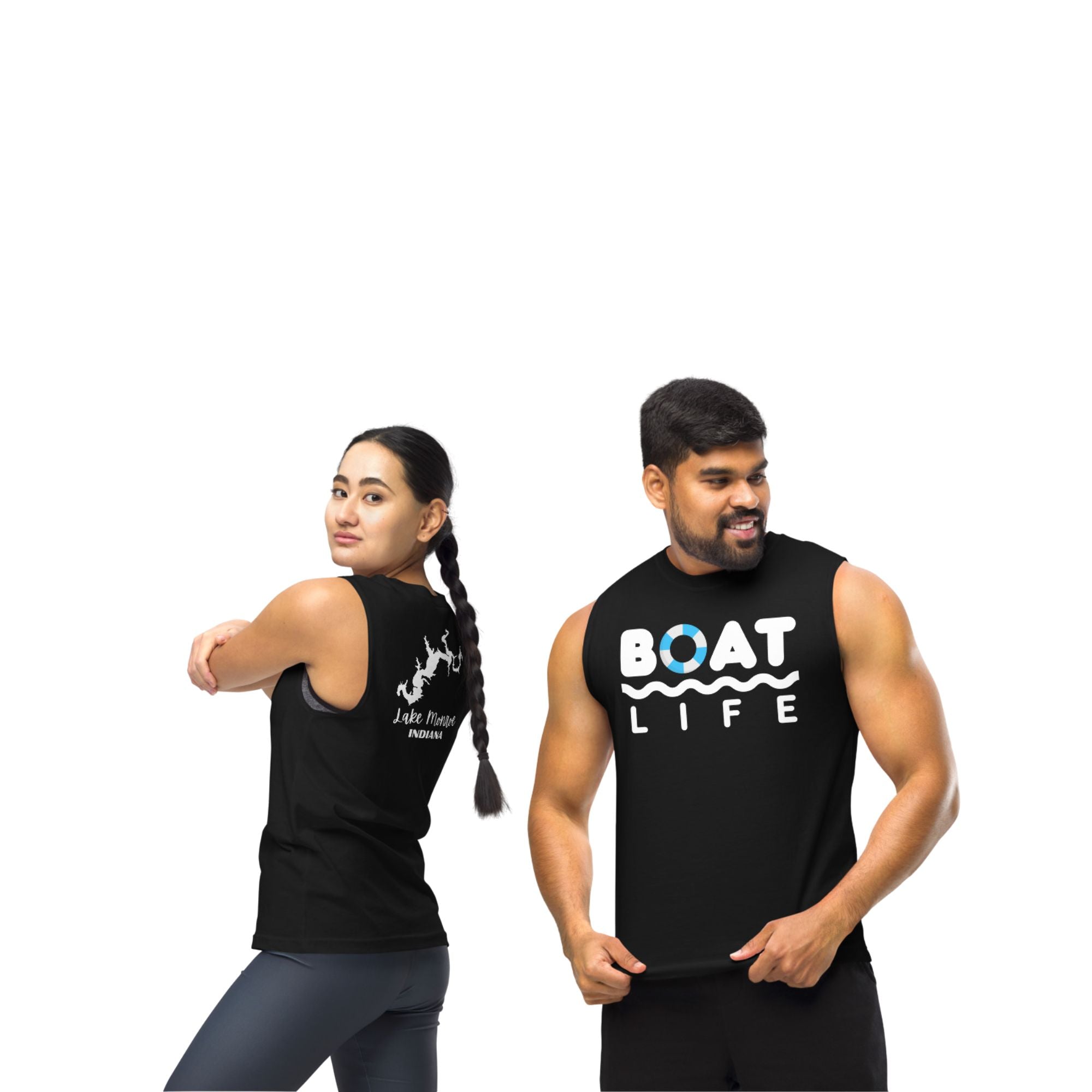 Lake Monroe "Boat Life" Muscle Tank Top