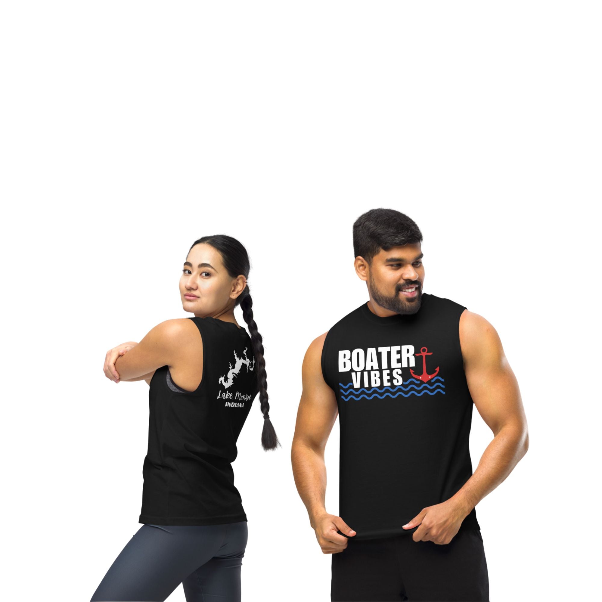 Lake Monroe "Boater Vibes" Muscle Tank Top