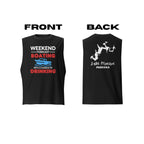 Lake Monroe "Weekend Forecast: Boating With a Chance of Drinking" Muscle Tank Top