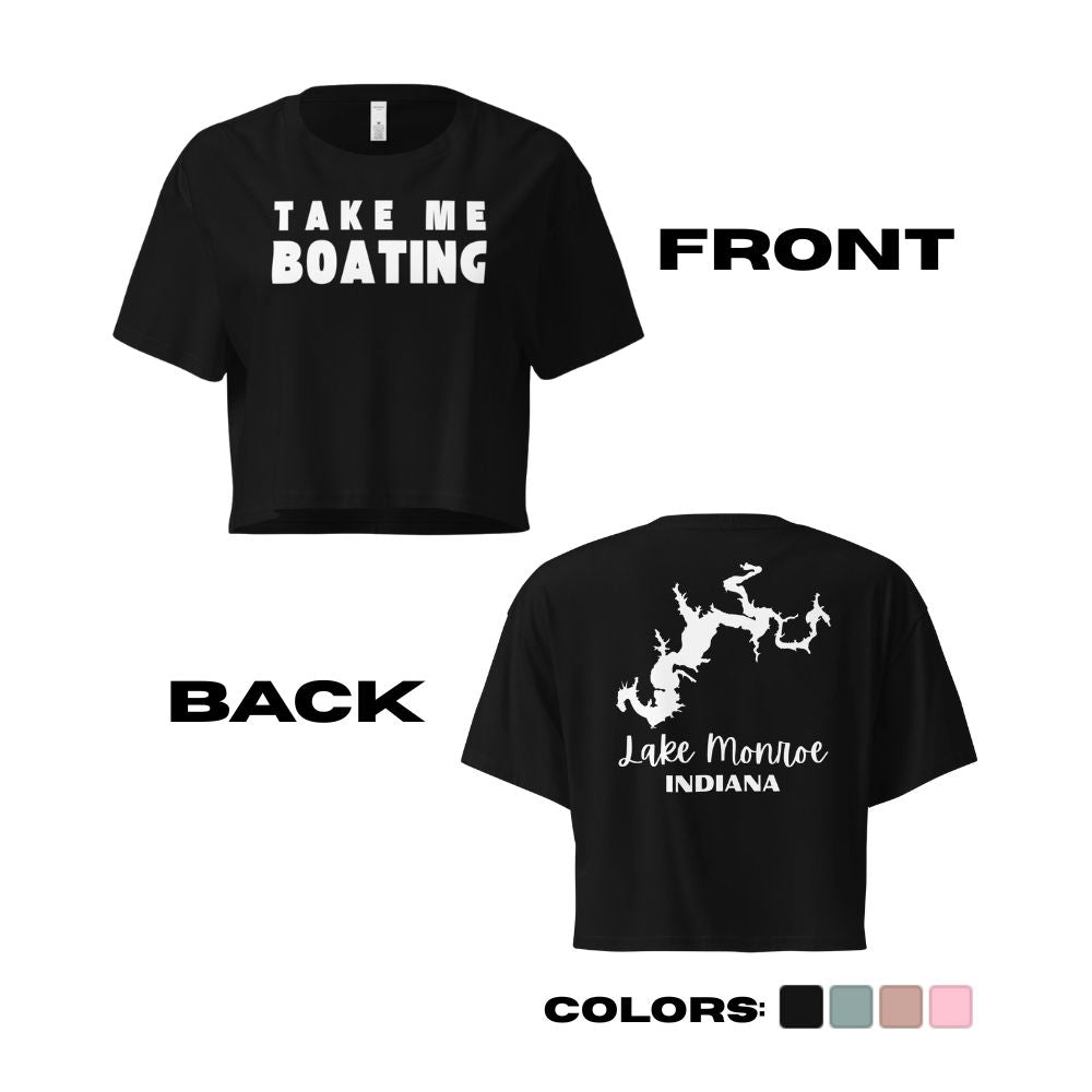 Lake Monroe "Take Me Boating" Crop Top