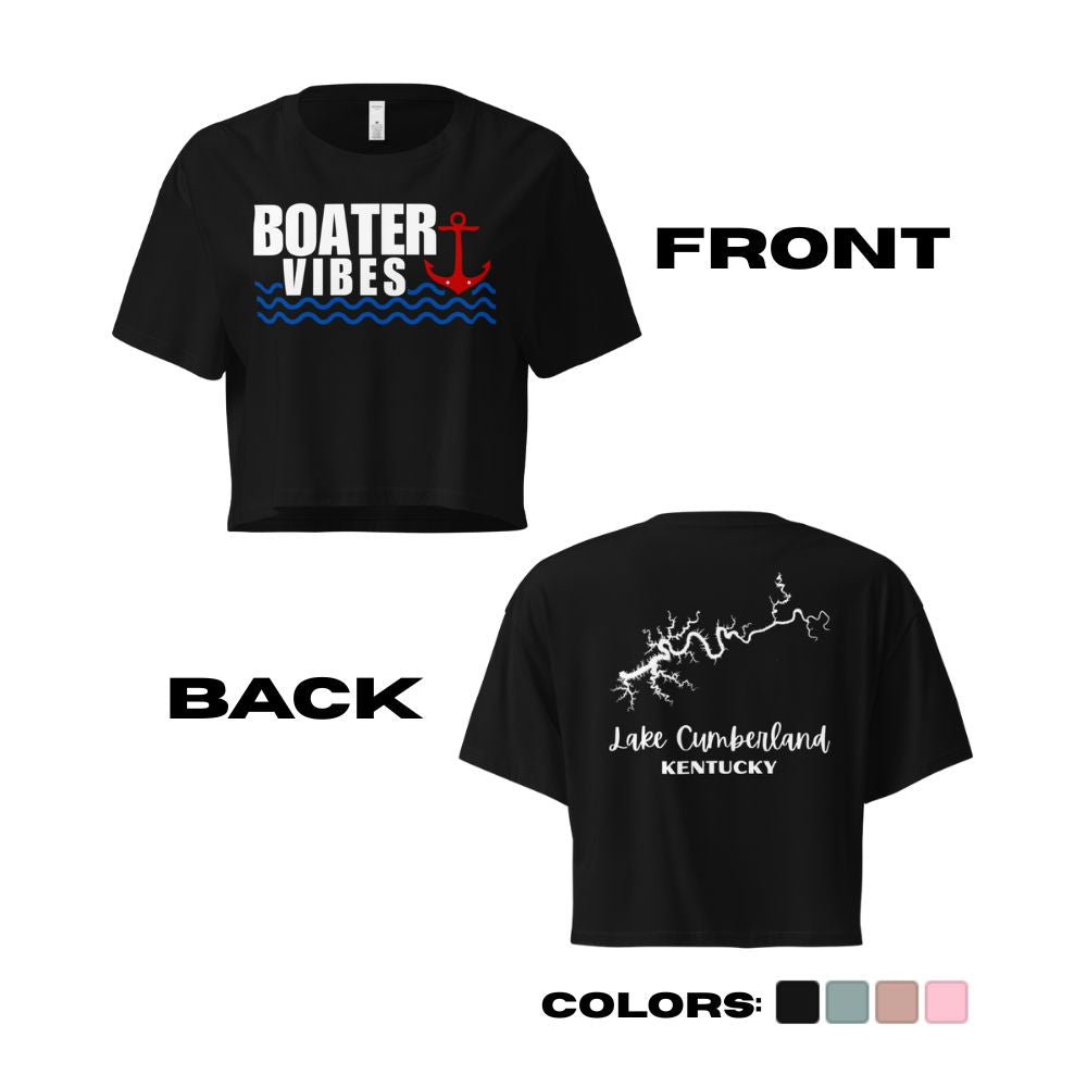 Lake Cumberland "Boater Vibes" Crop Top