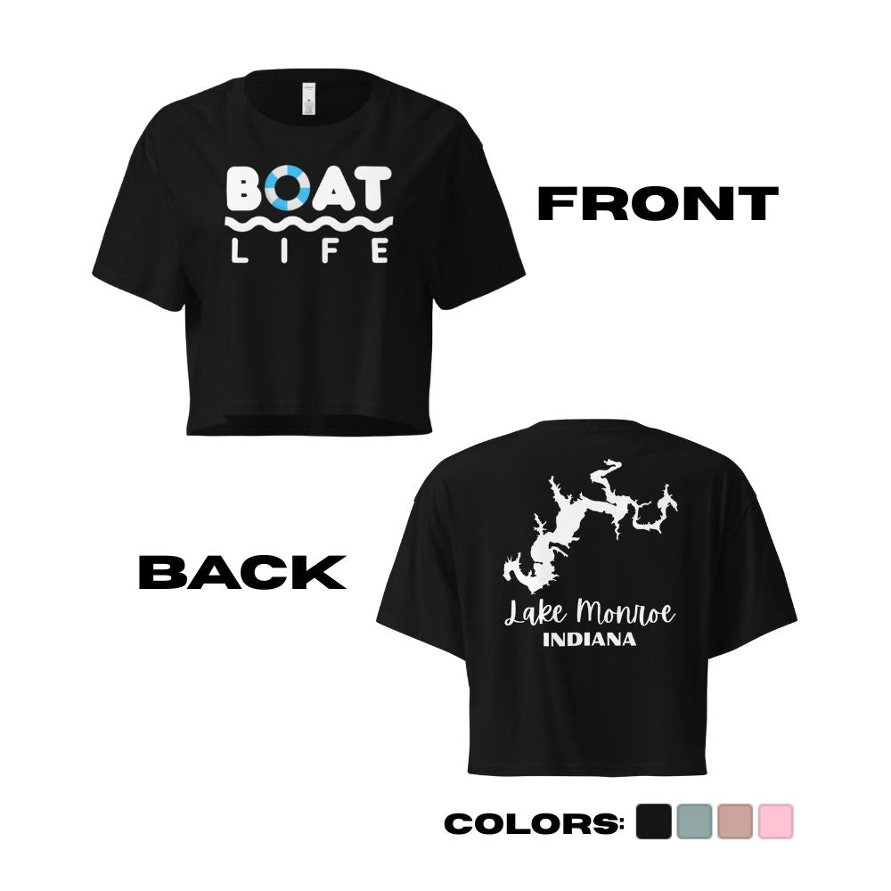 Lake Monroe "Boat Life" Crop Top