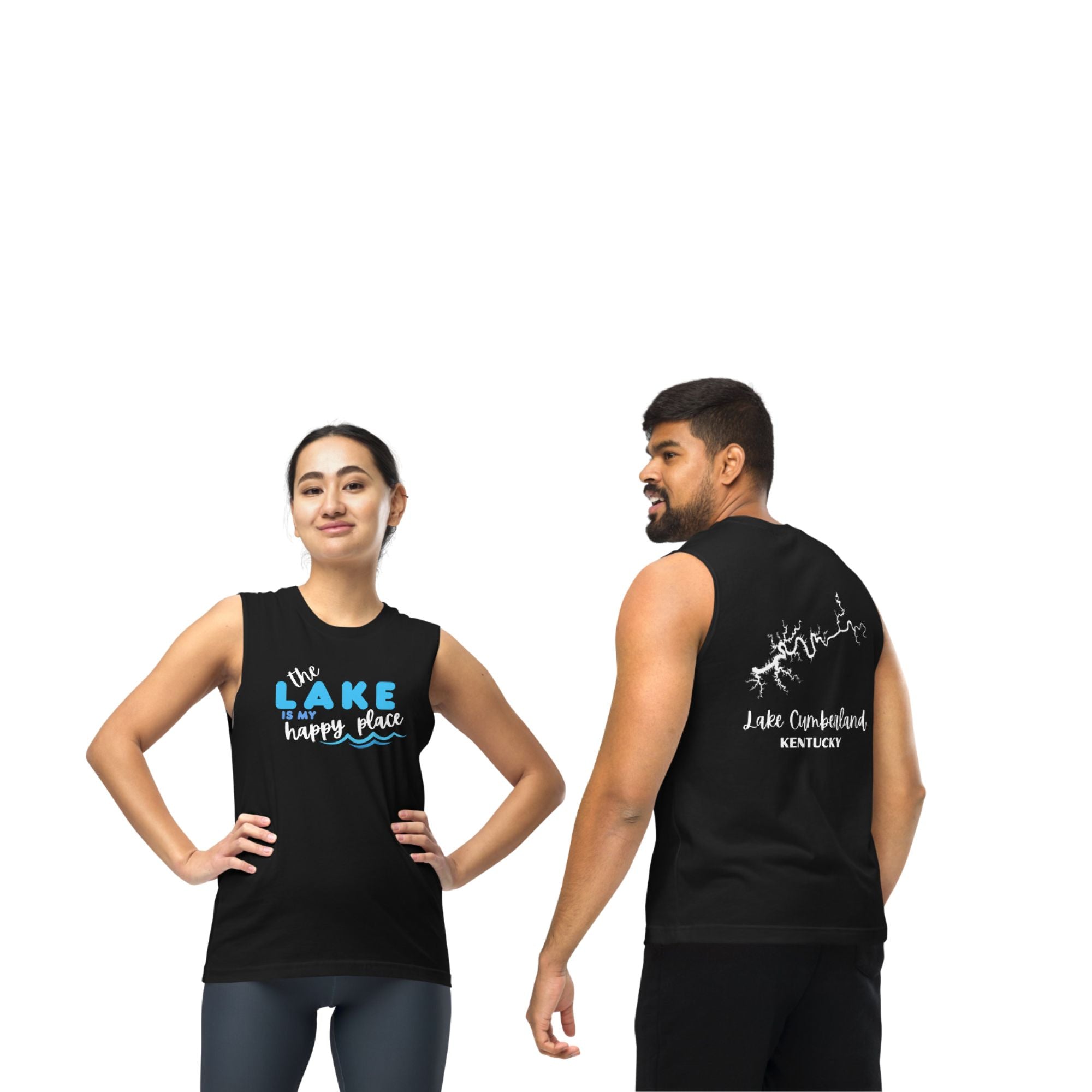 Lake Cumberland "The Lake is My Happy Place" Muscle Tank Top