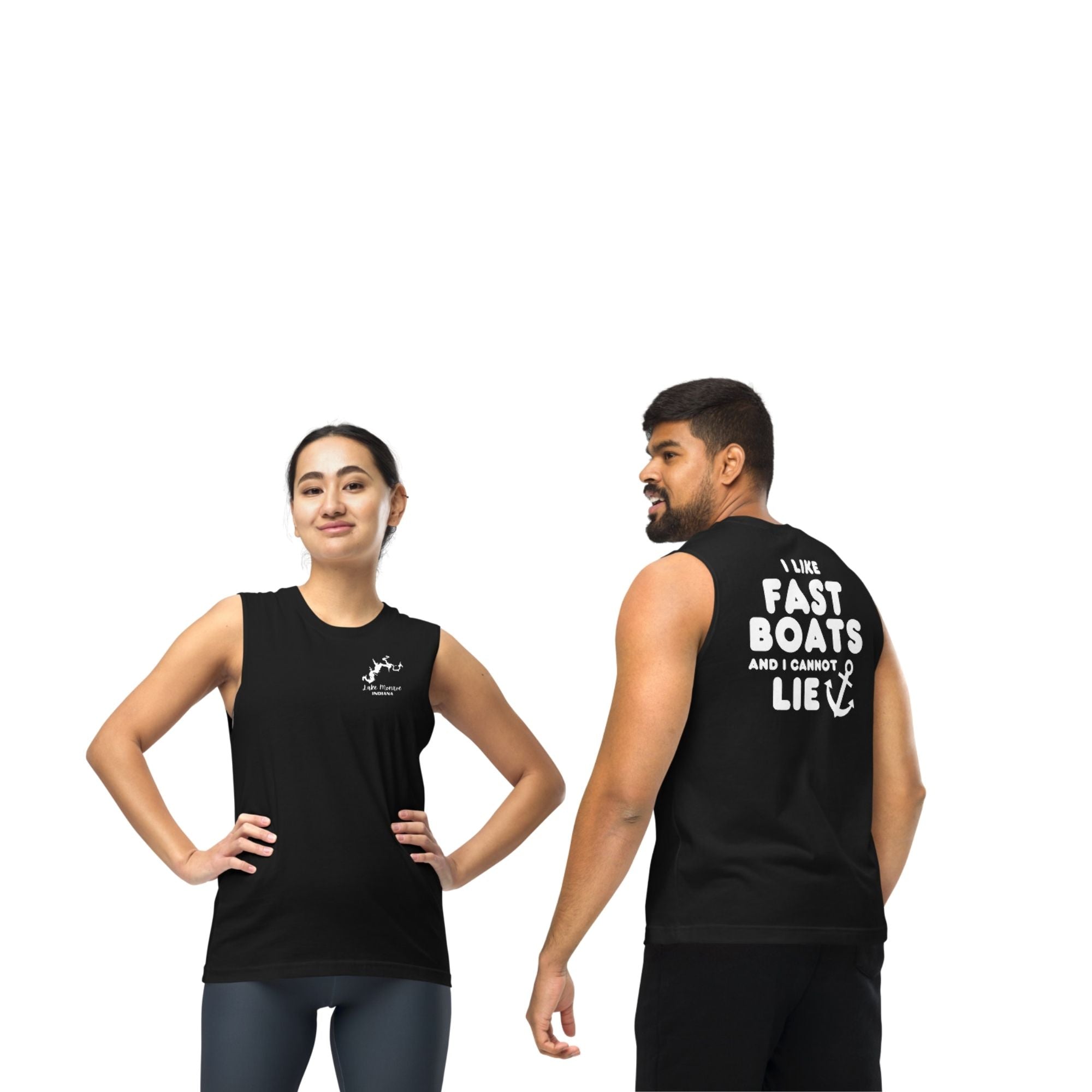 Lake Monroe "I Like Fast Boats and I Cannot Lie" Muscle Tank Top