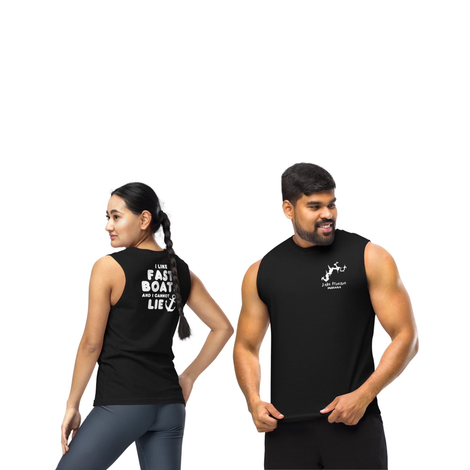 Lake Monroe "I Like Fast Boats and I Cannot Lie" Muscle Tank Top
