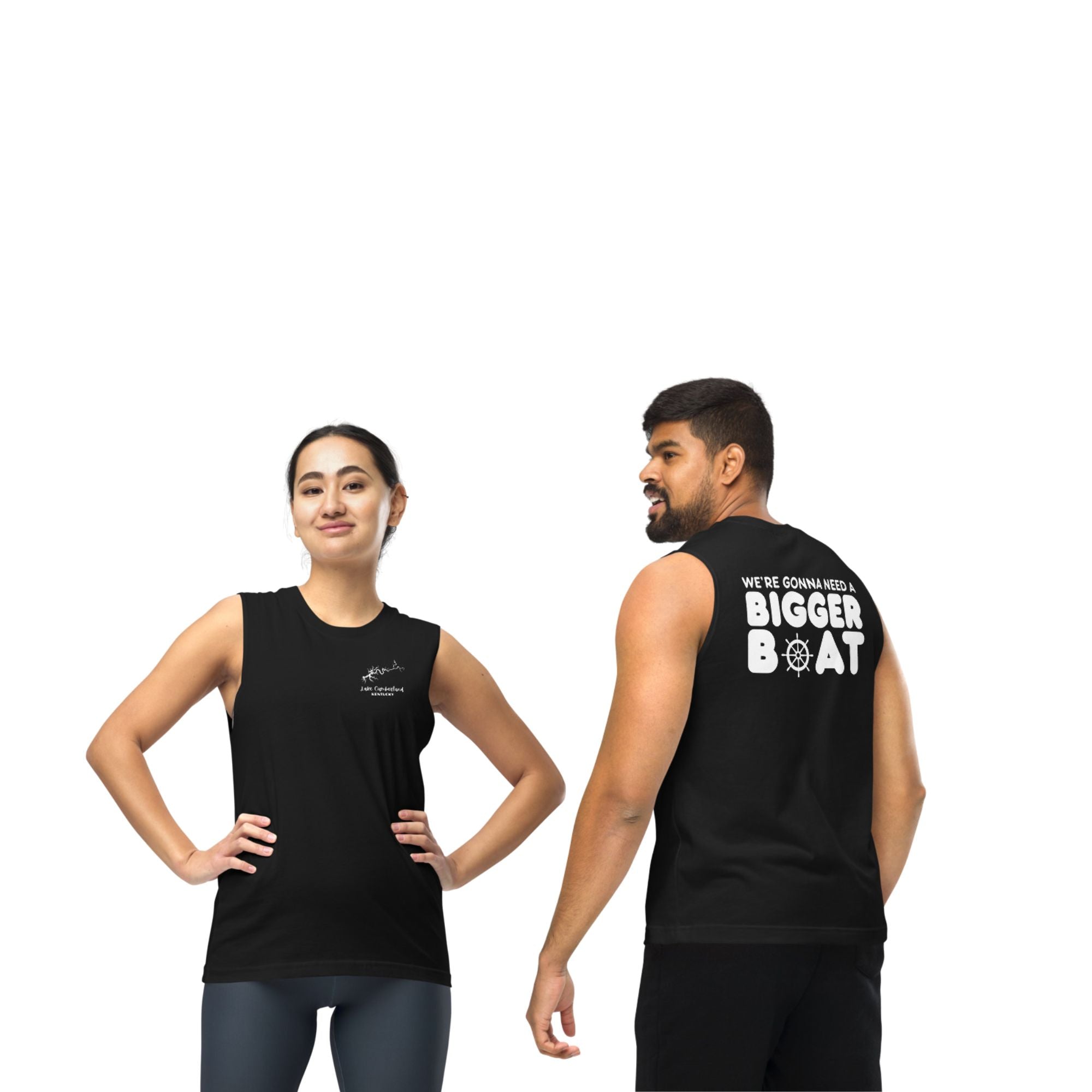 Lake Cumberland "We're Gonna Need a Bigger Boat" Muscle Tank Top