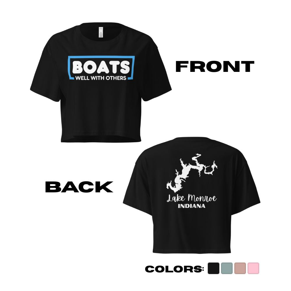 Lake Monroe "Boats Well With Others" Crop Top