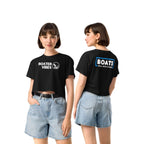 Boater Vibes "Boats Well With Others" Crop Top