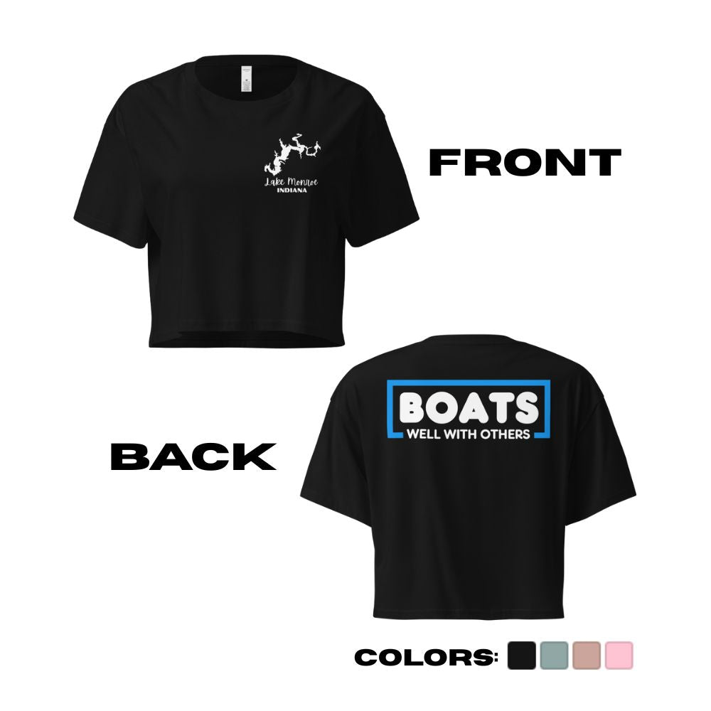 Lake Monroe "Boats Well With Others" Crop Top