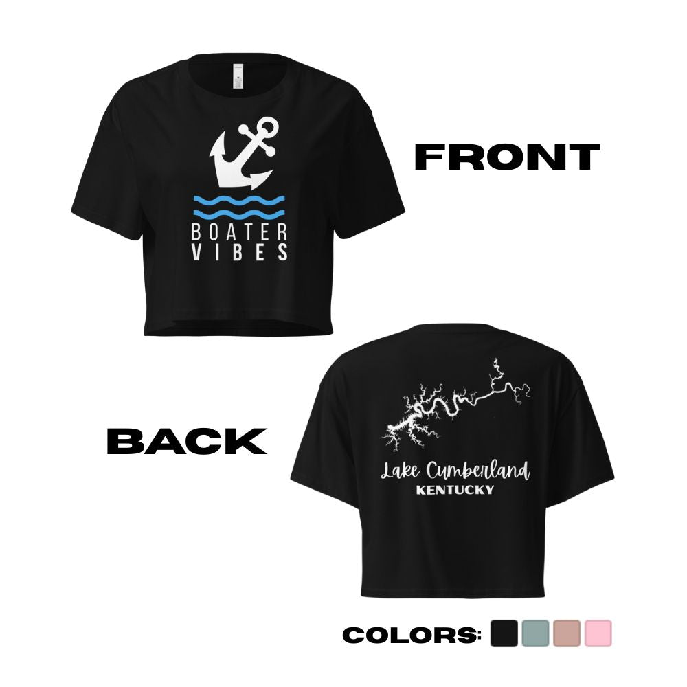 Lake Cumberland "Boater Vibes" Crop Top