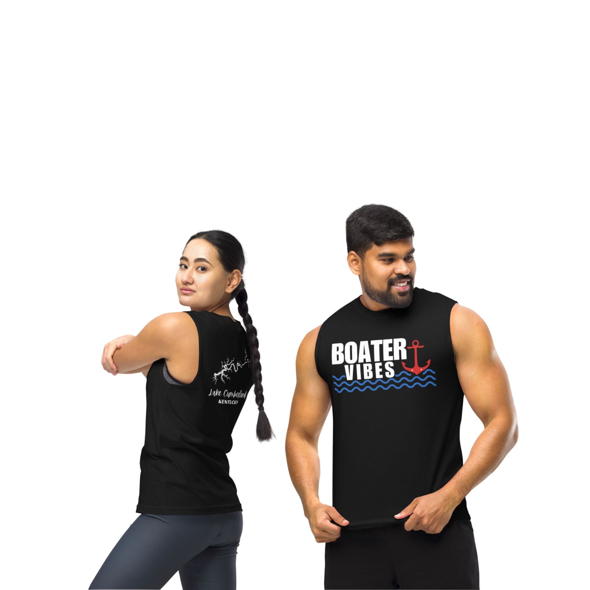 Lake Cumberland "Boater Vibes" Muscle Tank Top