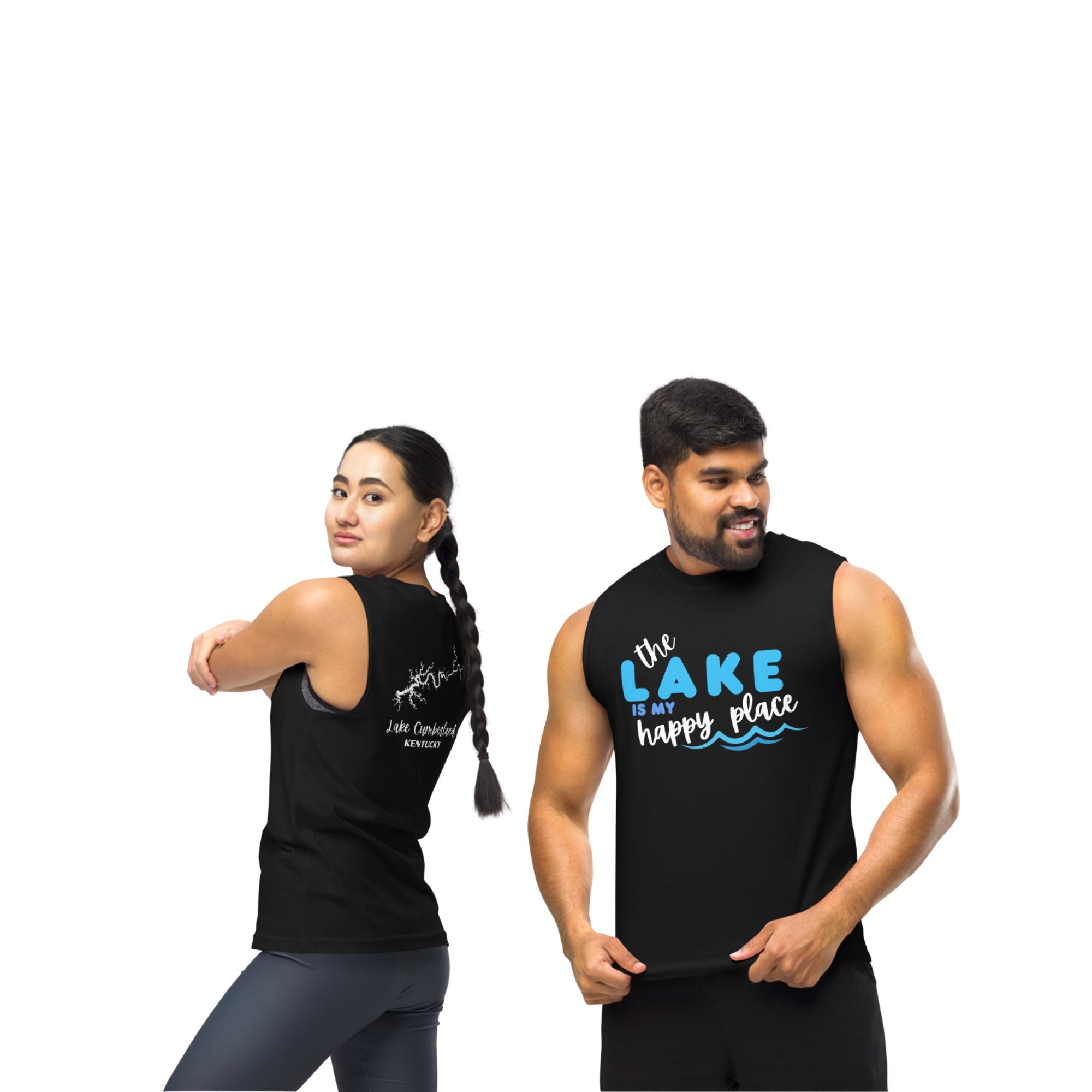 Lake Cumberland "The Lake is My Happy Place" Muscle Tank Top