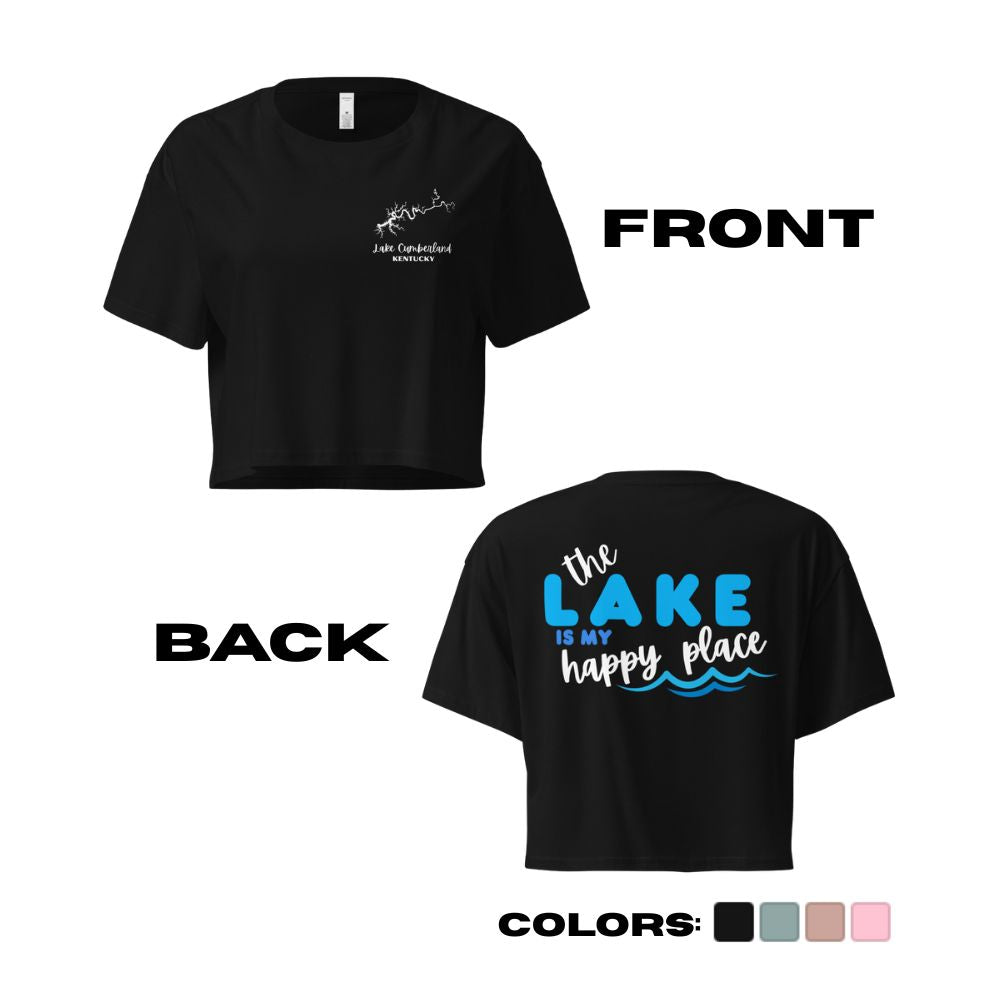 Lake Cumberland "The Lake is my Happy Place" Crop Top