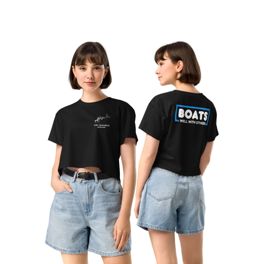 Lake Cumberland "Boats Well With Others" Crop Top